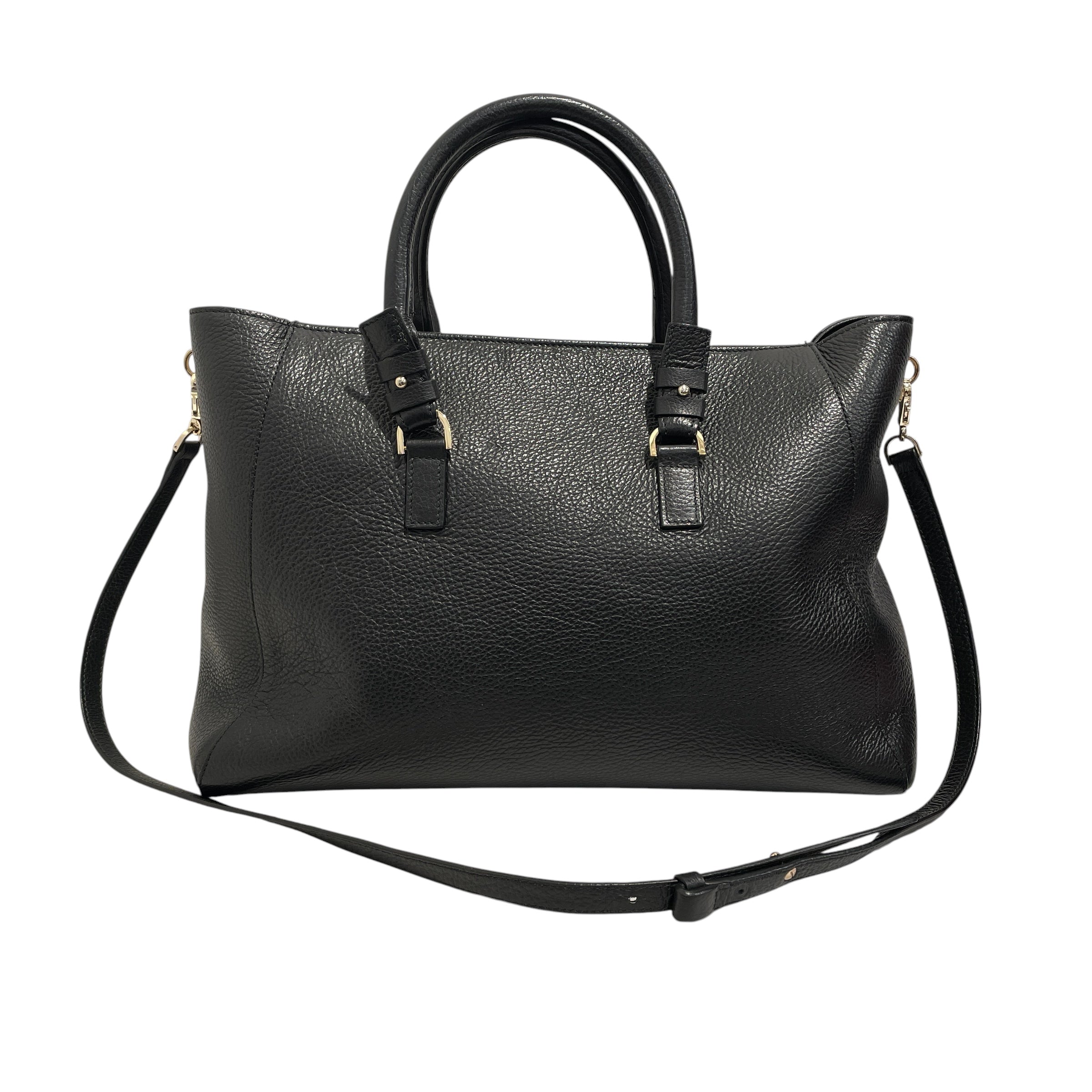 VERSACE/Hand Bag/Leather/BLK/PEBBLED LEATHER view 2