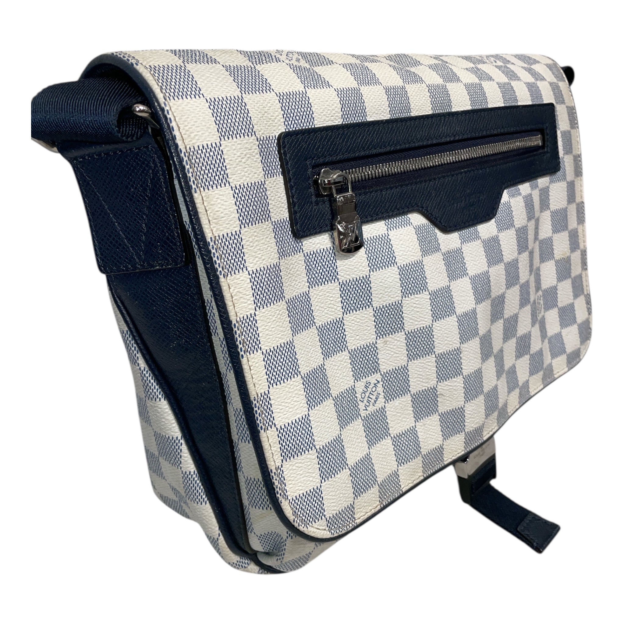 LOUIS VUITTON/Cross Body Bag/Monogram/Leather/WHT/MESSENGER BAG view 3