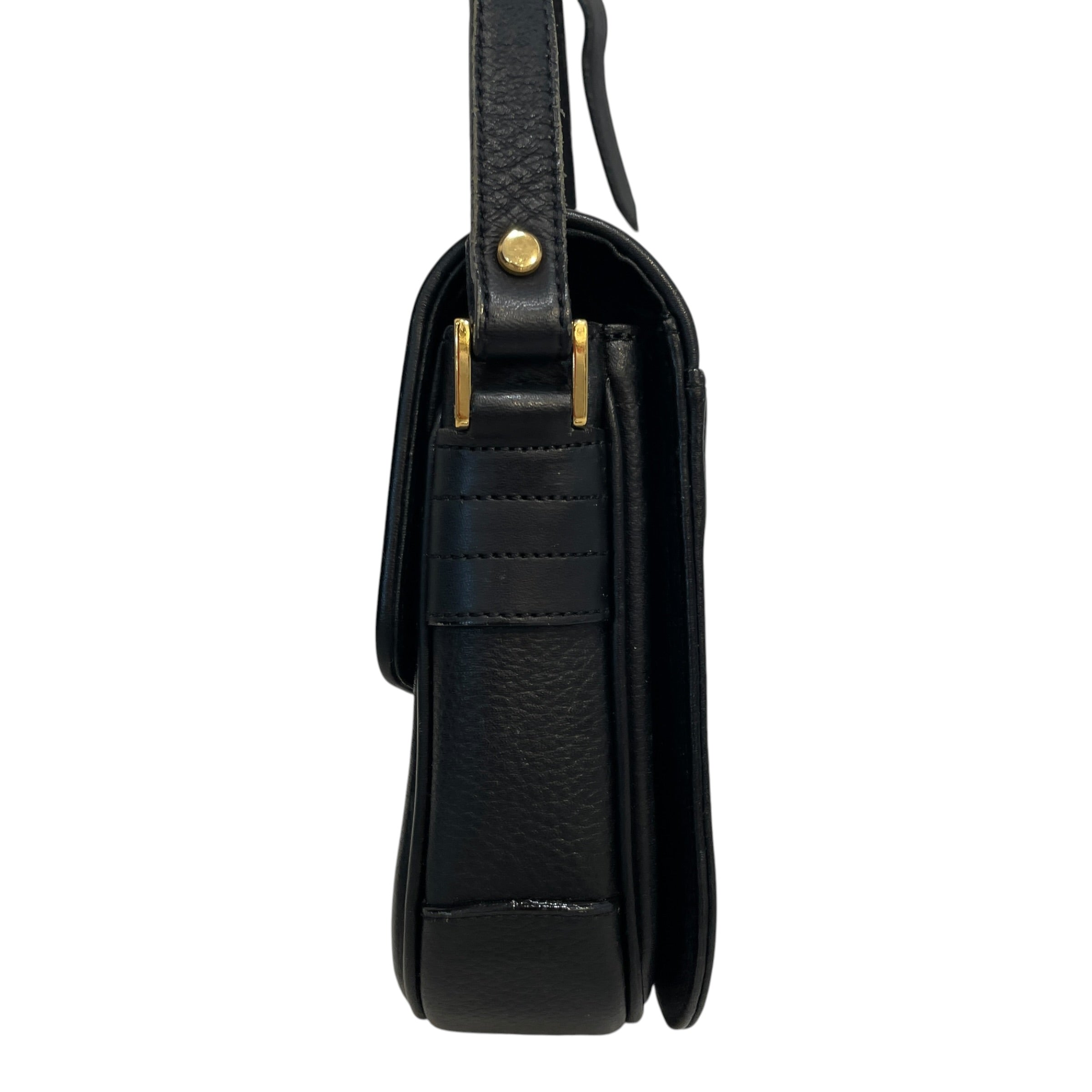 BURBERRYS/Cross Body Bag/Leather/BLK/Vintage Grained Crossbody view 3