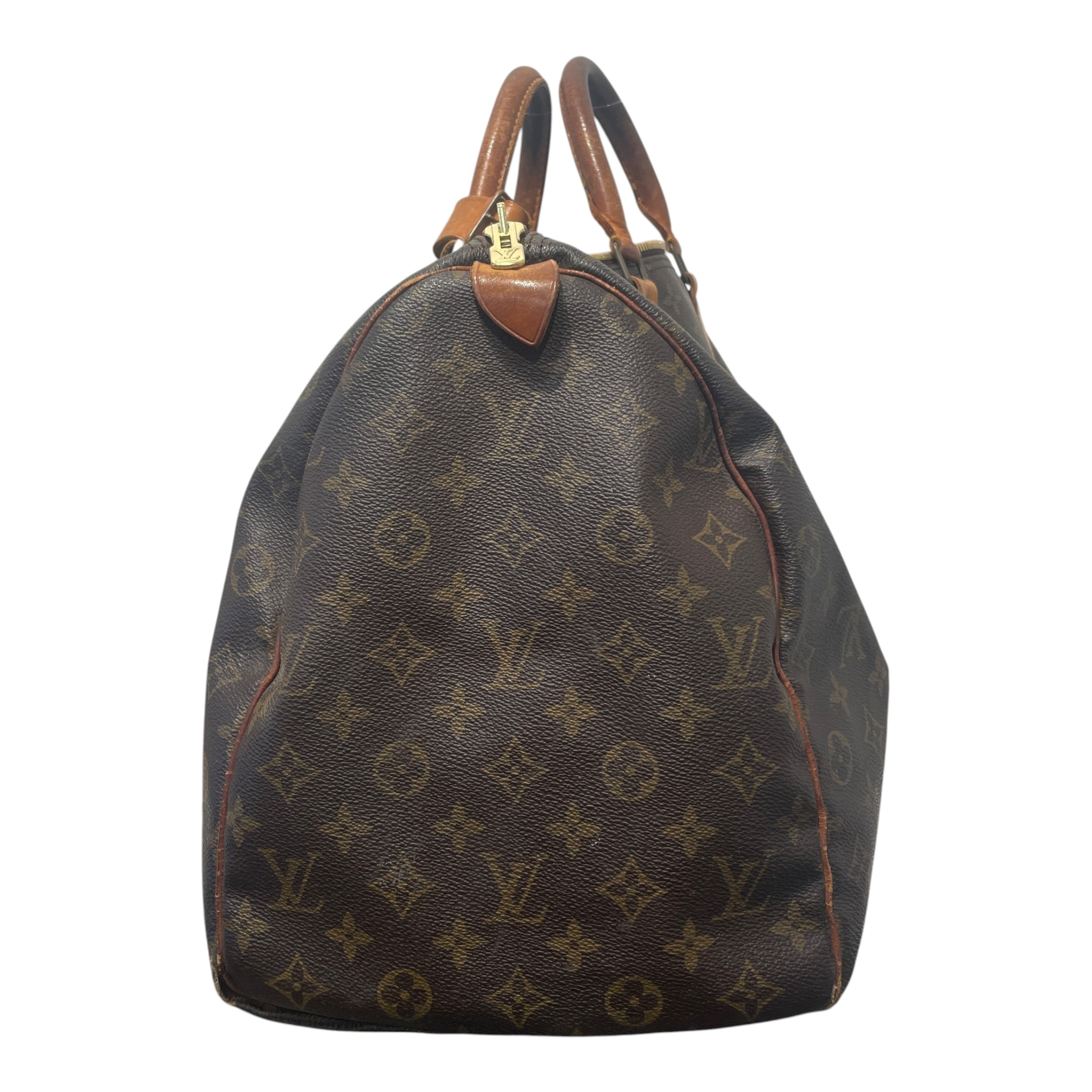 LOUIS VUITTON/Luggage/Monogram/Leather/BRW/Vintage Keepall 50 W/Tag view 3