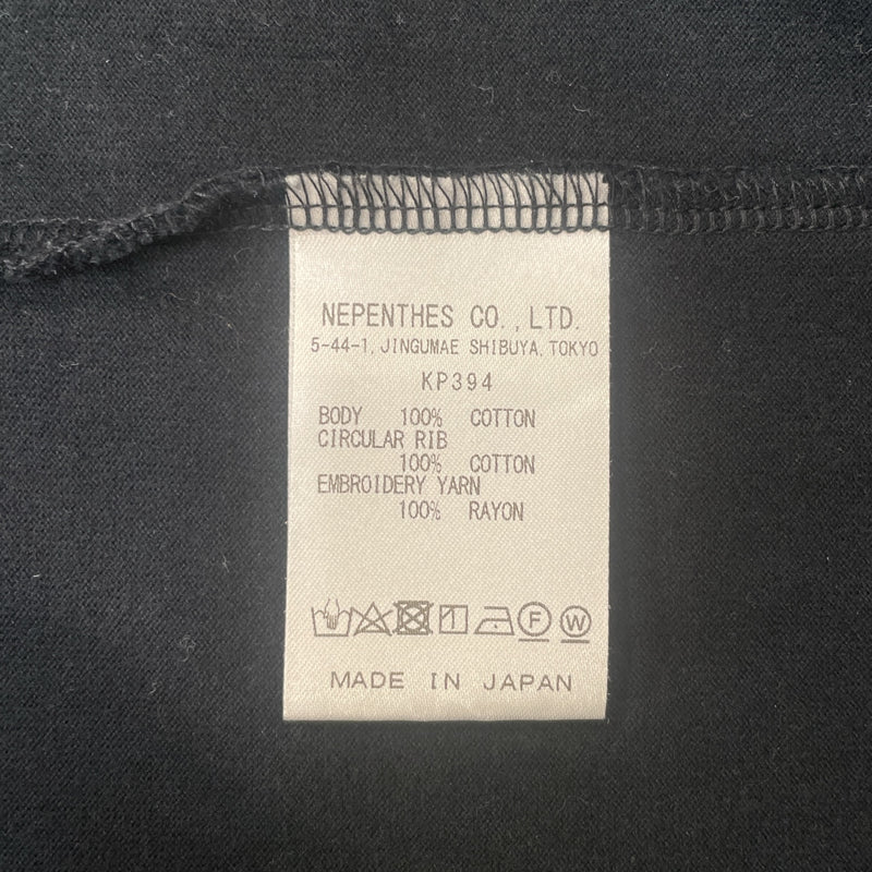Needles/T-Shirt/S/Black/Cotton/Graphic/KP394