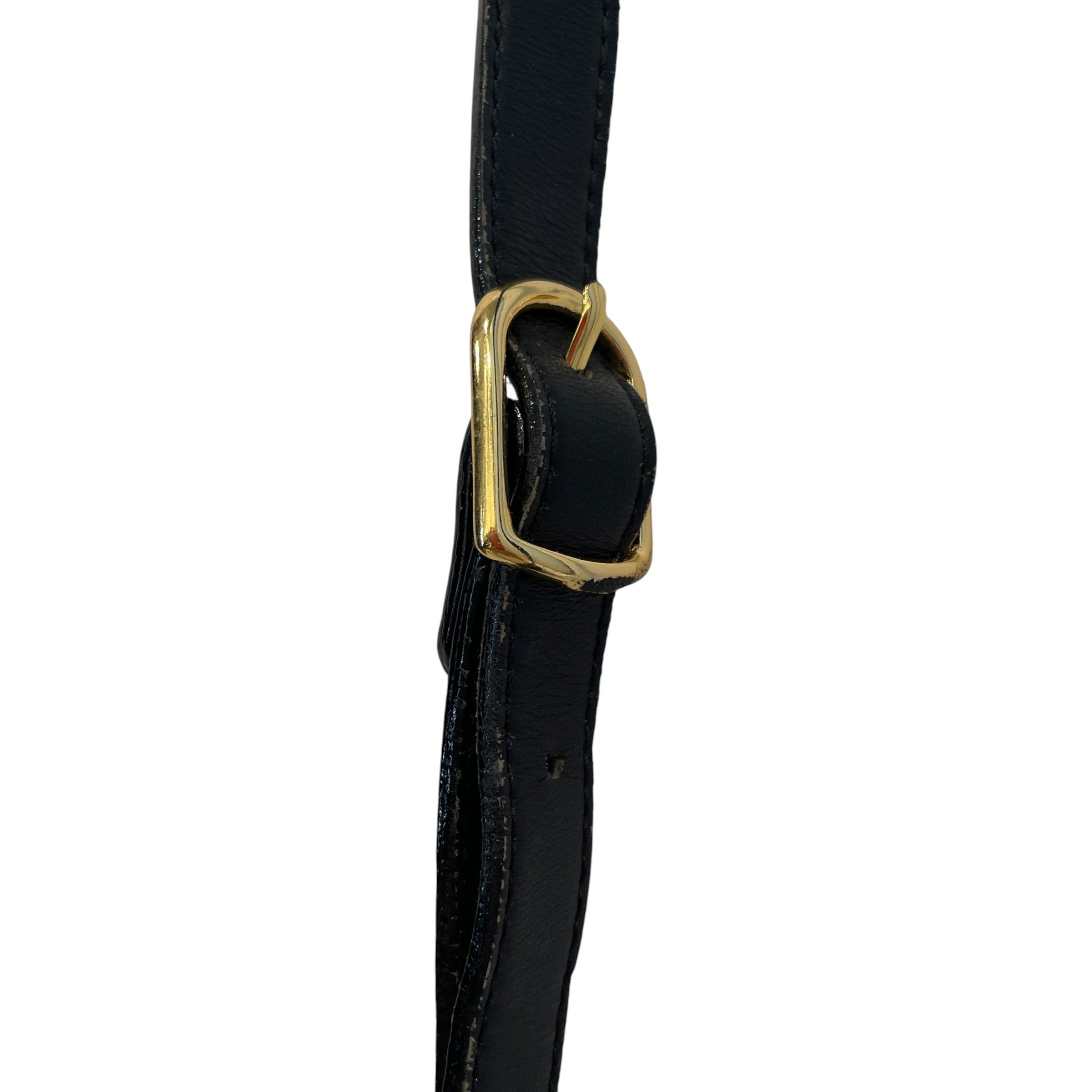 BURBERRYS/Cross Body Bag/Leather/BLK/Vintage Grained Crossbody view 5