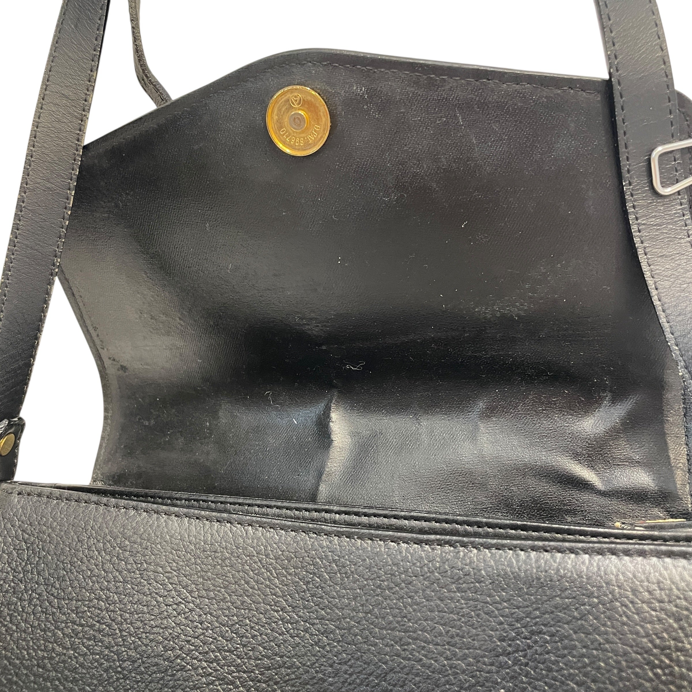 BURBERRYS/Cross Body Bag/Leather/BLK/Vintage Grained Crossbody view 6