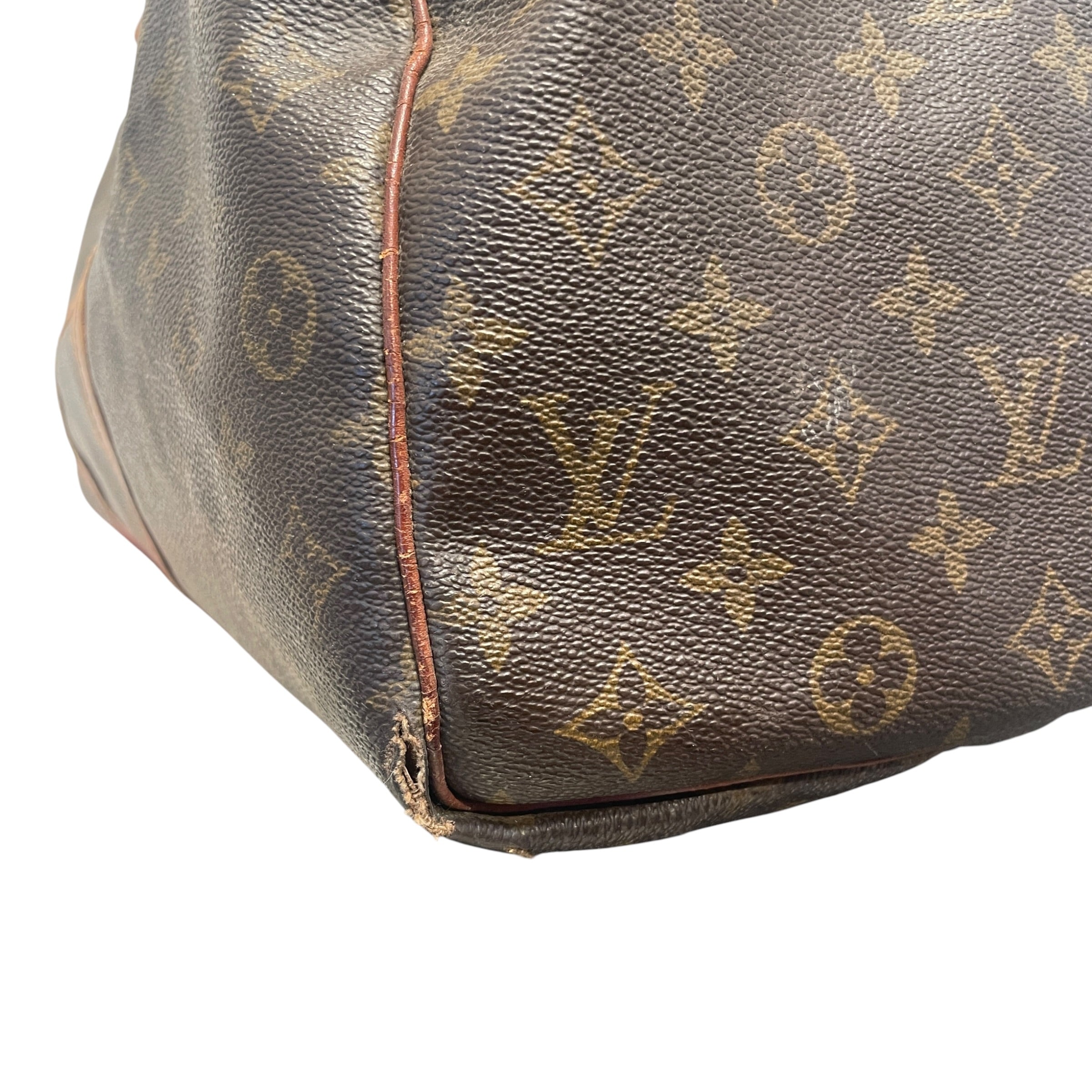 LOUIS VUITTON/Luggage/Monogram/Leather/BRW/Vintage Keepall 50 W/Tag view 5