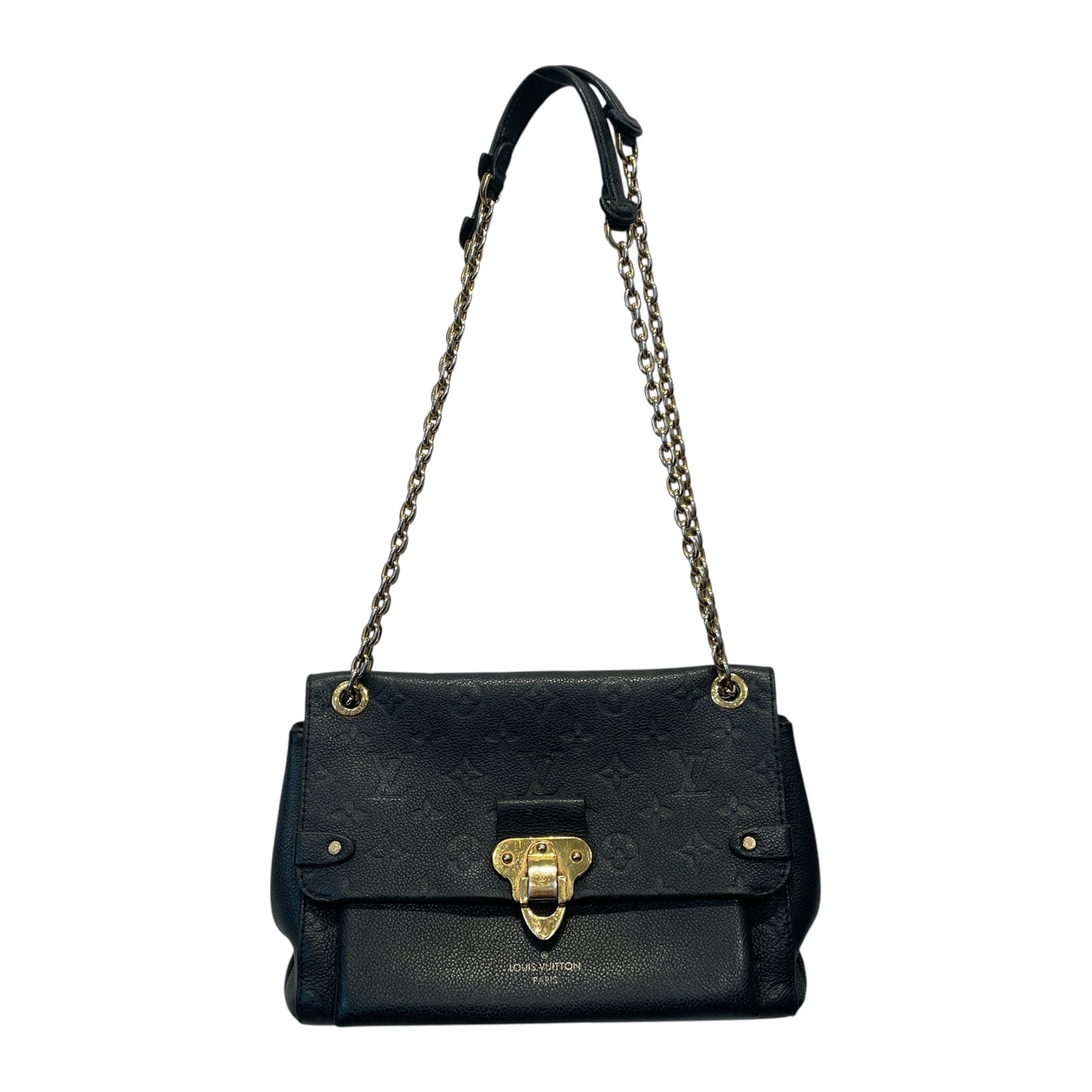 LOUIS VUITTON/Hand Bag/Monogram/Leather/BLK/empriente vavin pm view 1
