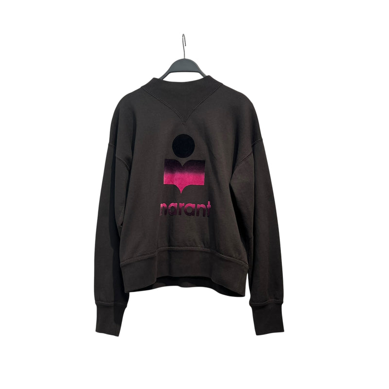 ISABEL MARANT ETOILE/Sweater/38/Cotton/BLK/piff print pnk logo