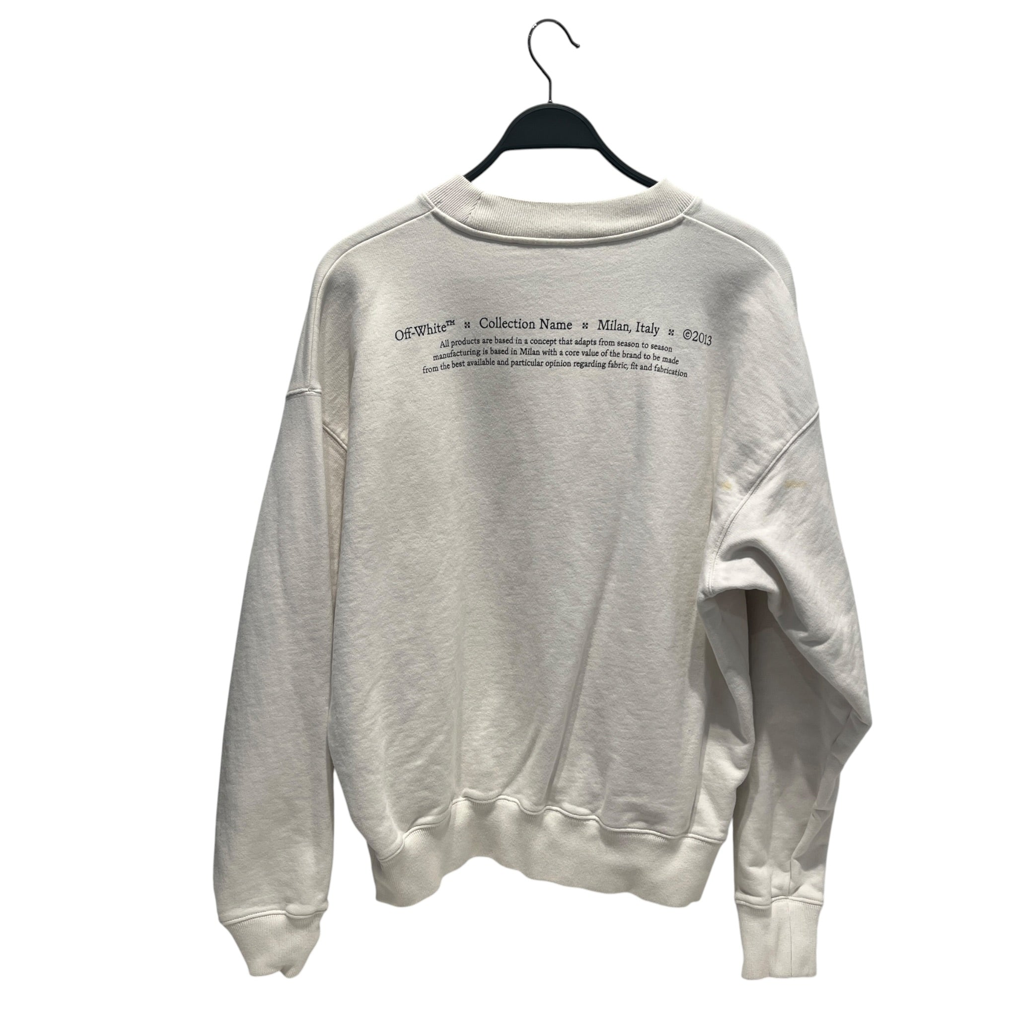 OFF-WHITE/Sweatshirt/L/Cotton/WHT/CARAVAGGIO WHITE LONG SLEEVE view 2