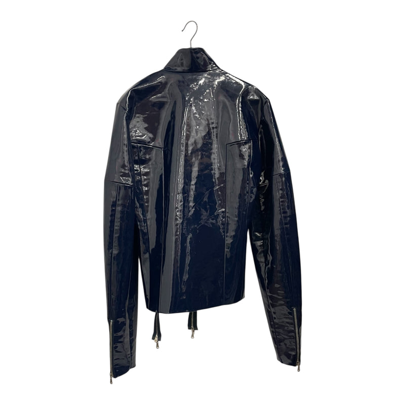 HOOD BY AIR./Jacket/NVY/GLOSSY FINISH ZIPPERS