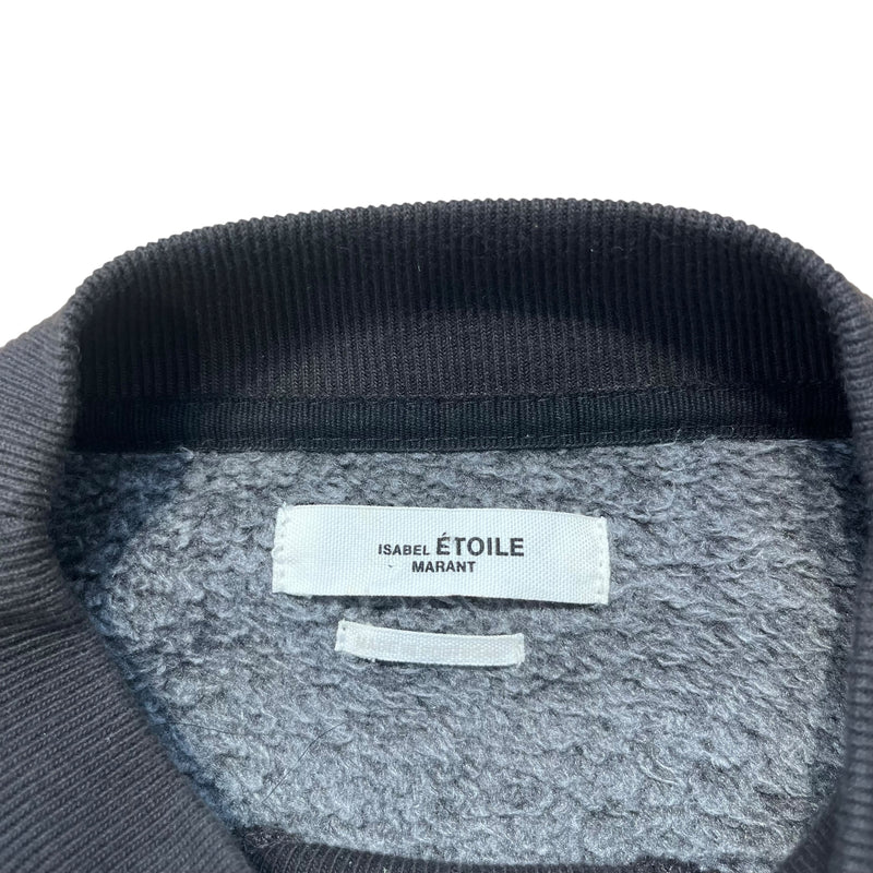 ISABEL MARANT ETOILE/Sweater/38/Cotton/BLK/piff print pnk logo