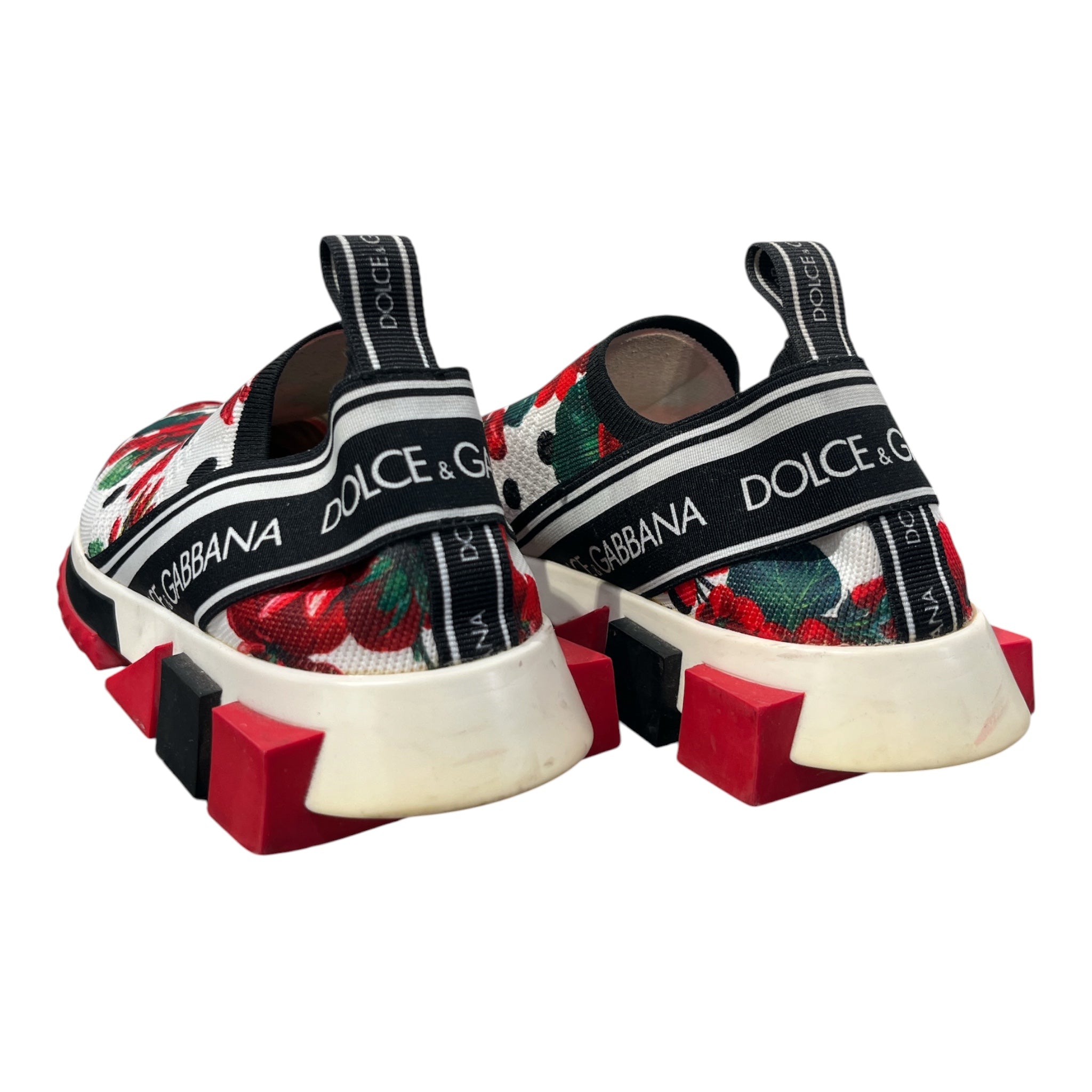 DOLCE&GABBANA/Low-Sneakers/EU 37/Floral Pattern/WHT/WHITE FLOWERS view 2