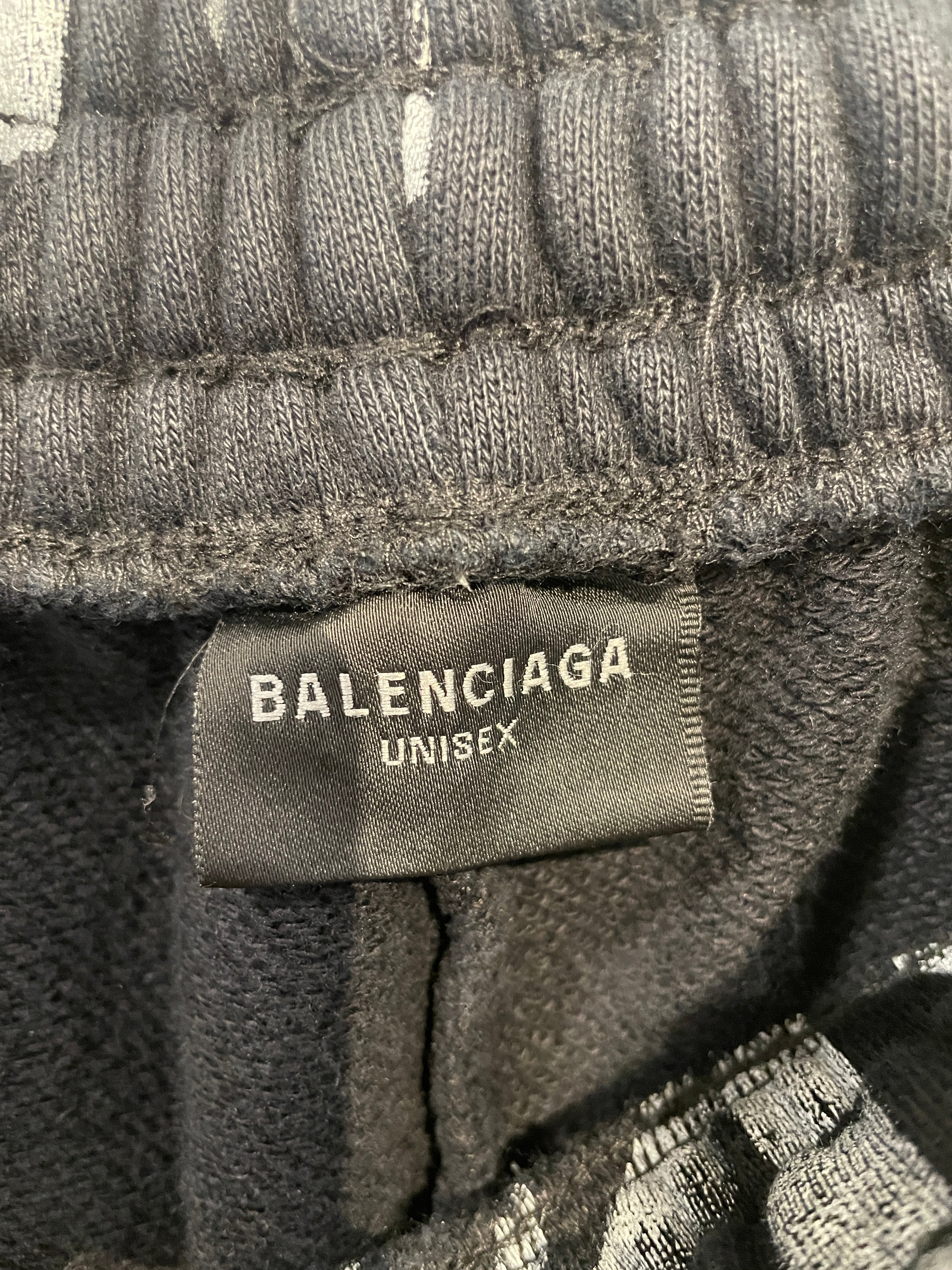 BALENCIAGA/Pants/M/Cotton/BLK/Graphic Graffiti RED Logo view 3
