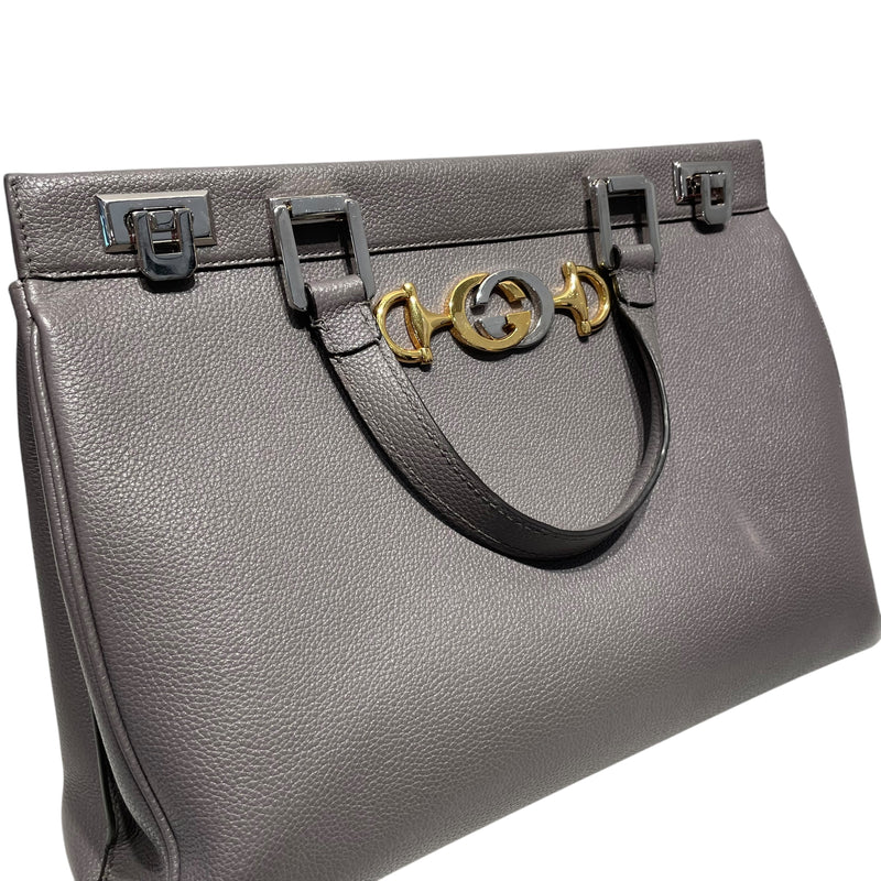 GUCCI/Hand Bag/Leather/GRY/gg zumi 564714213317