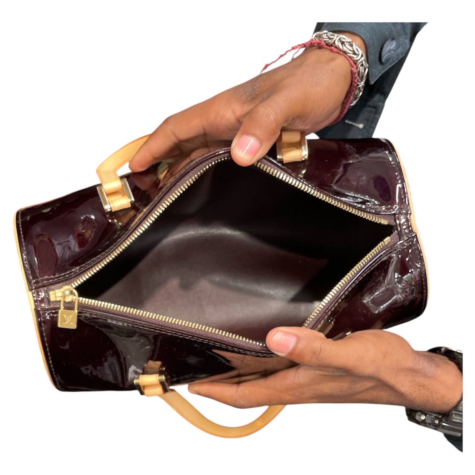 LOUIS VUITTON/Hand Bag/Monogram/Leather/BRD/VERNIS BEDFORD BAG view 4