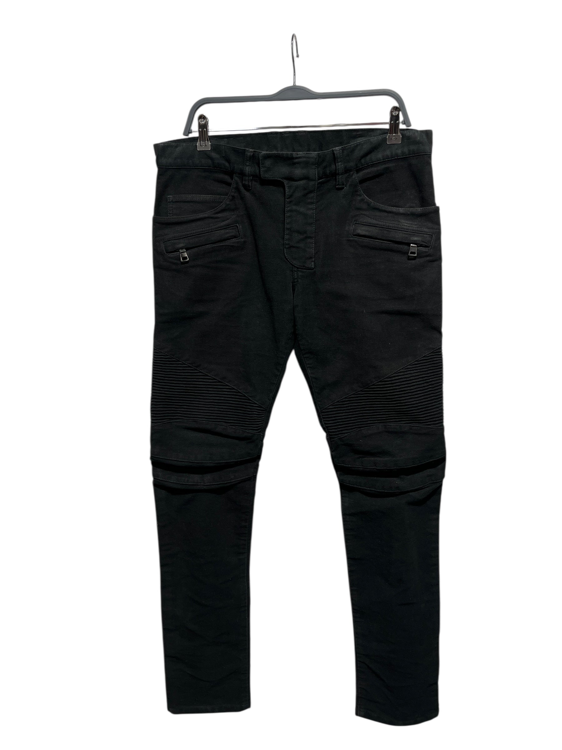 BALMAIN/Skinny Pants/32/Denim/BLK/ view 1