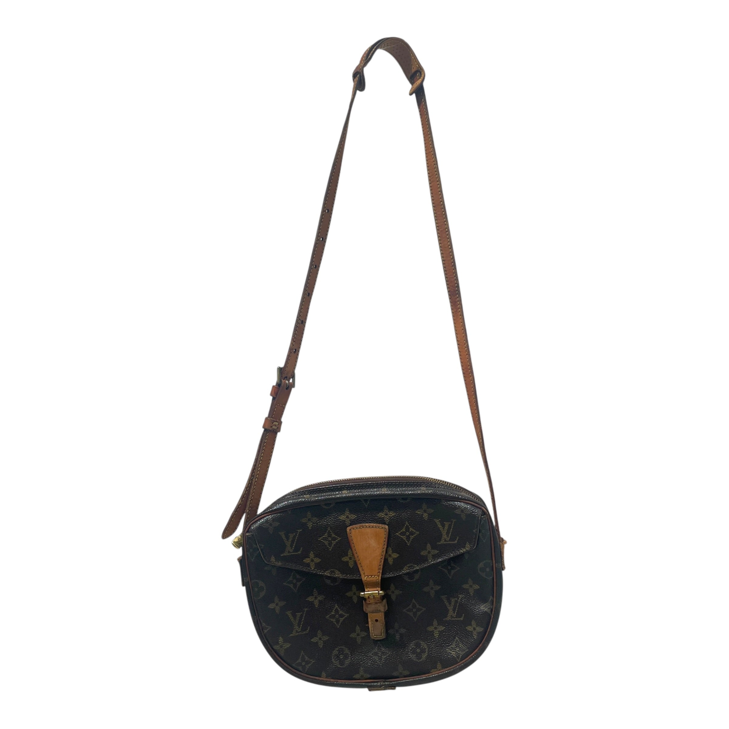 LOUIS VUITTON/Cross Body Bag/Monogram/Leather/BRW/Monogram Jeune Fille MM view 1