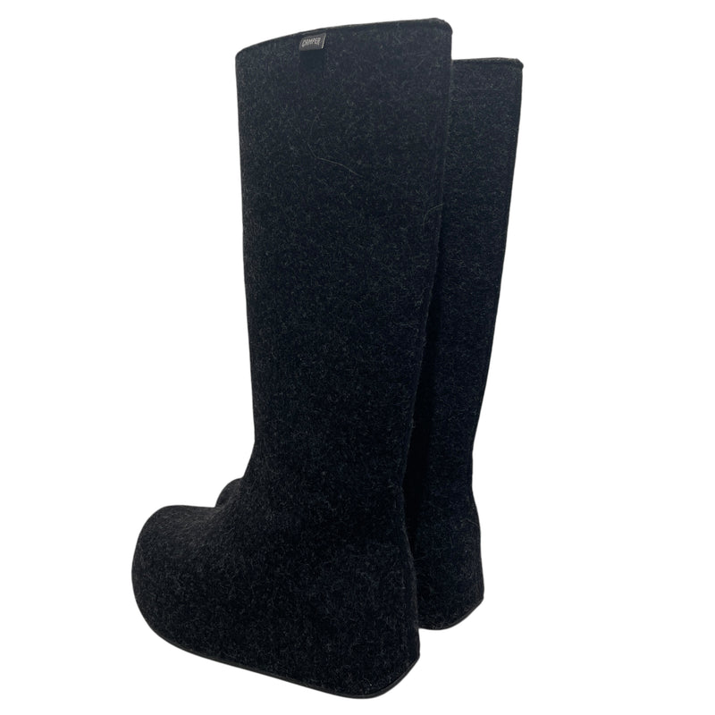 OTTOLINGER/camper/Long Boots/US 7.5/Wool/GRY/