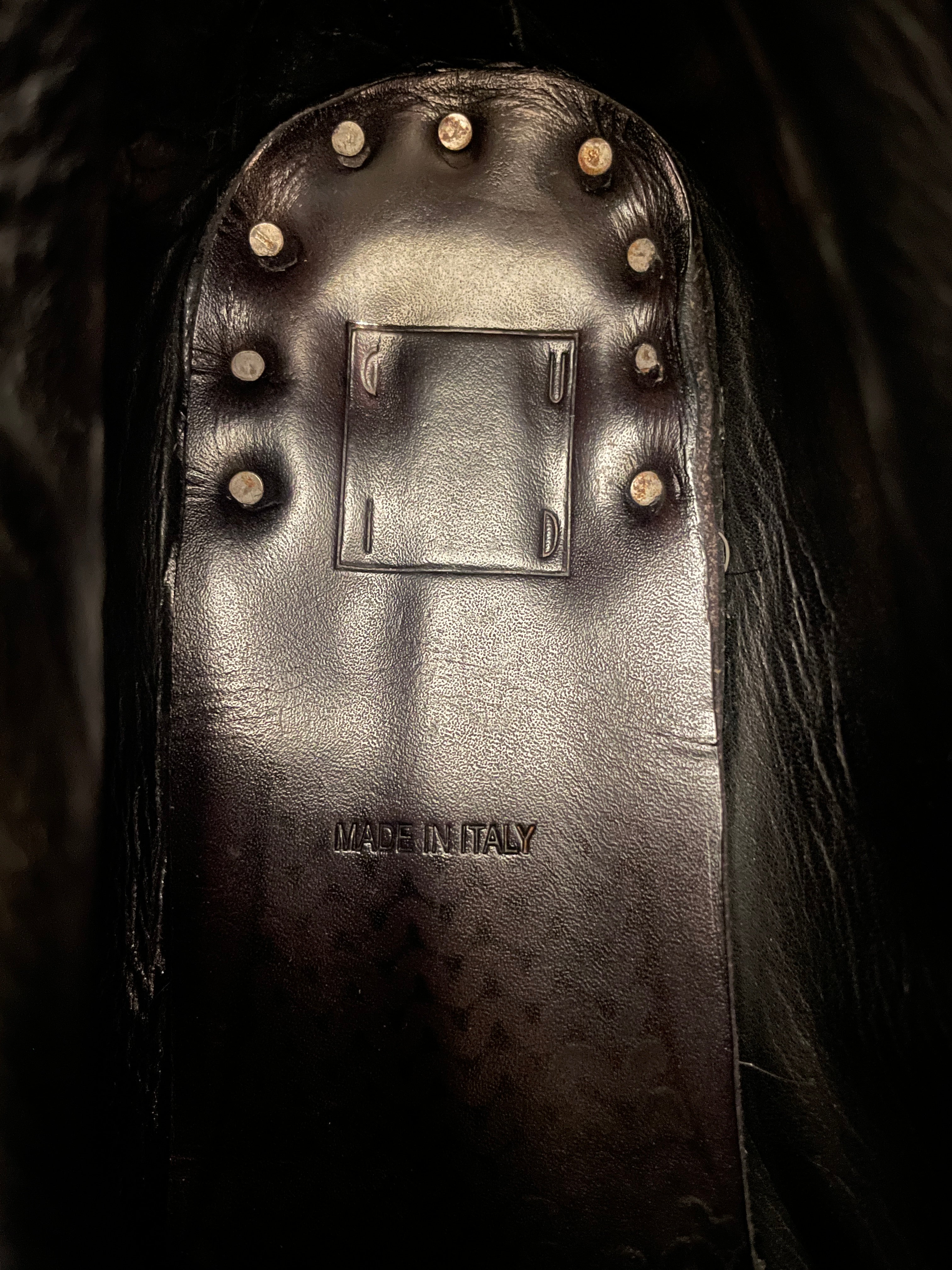 GUIDI/Boots/US 9/Leather/BLK/Middle SLVR Zipper view 3