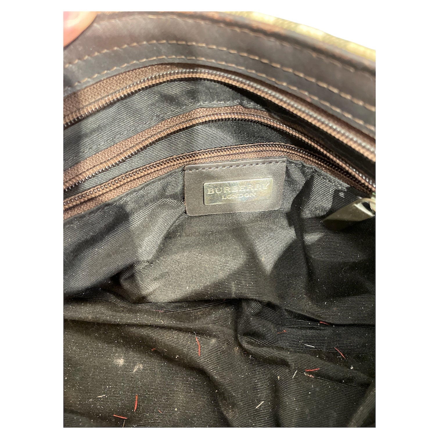BURBERRY LONDON/Hand Bag/Leather/MLT/Nova Check Top Handle Bag view 5