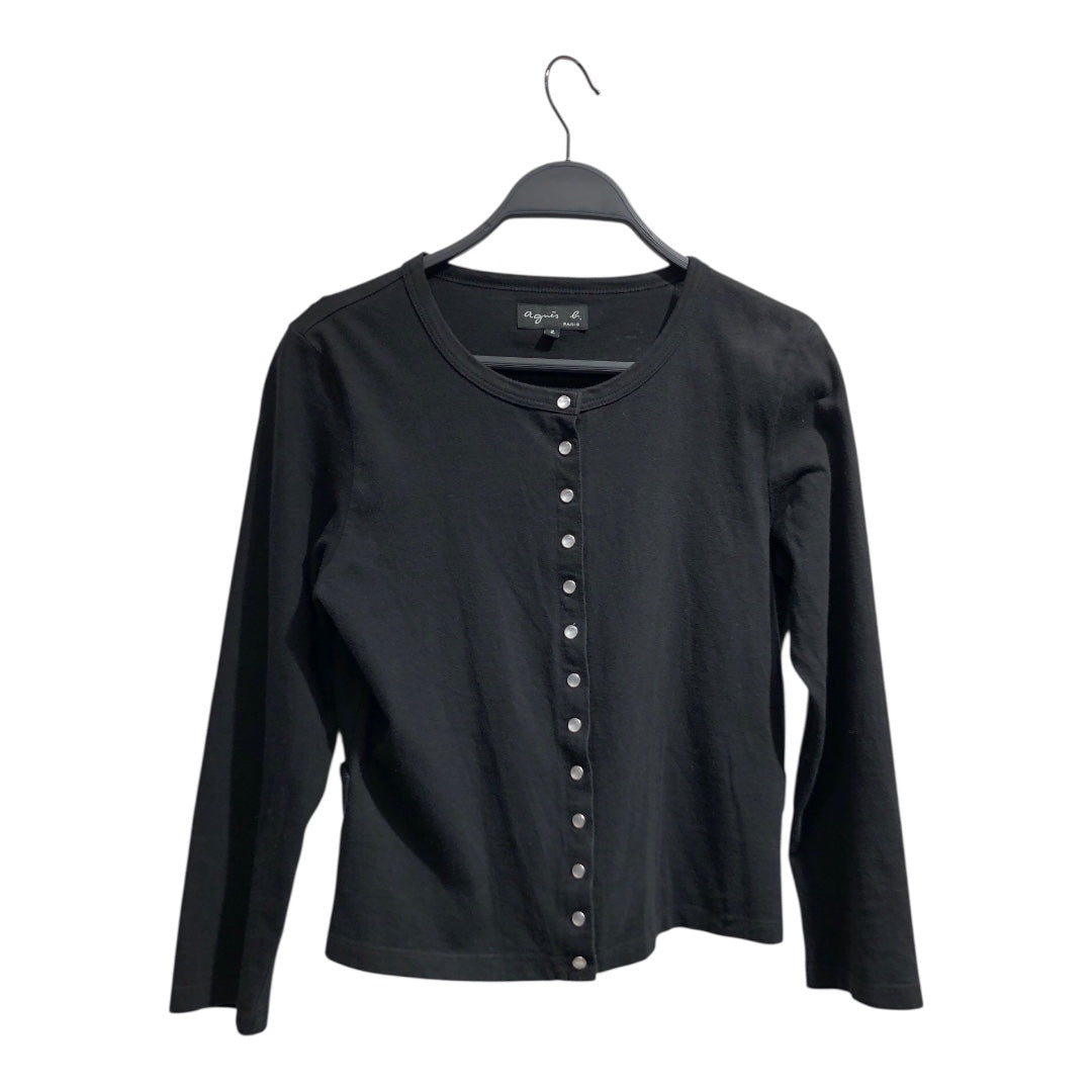 agnes b./Shirt/2/Cotton/BLK/snap buttons view 1