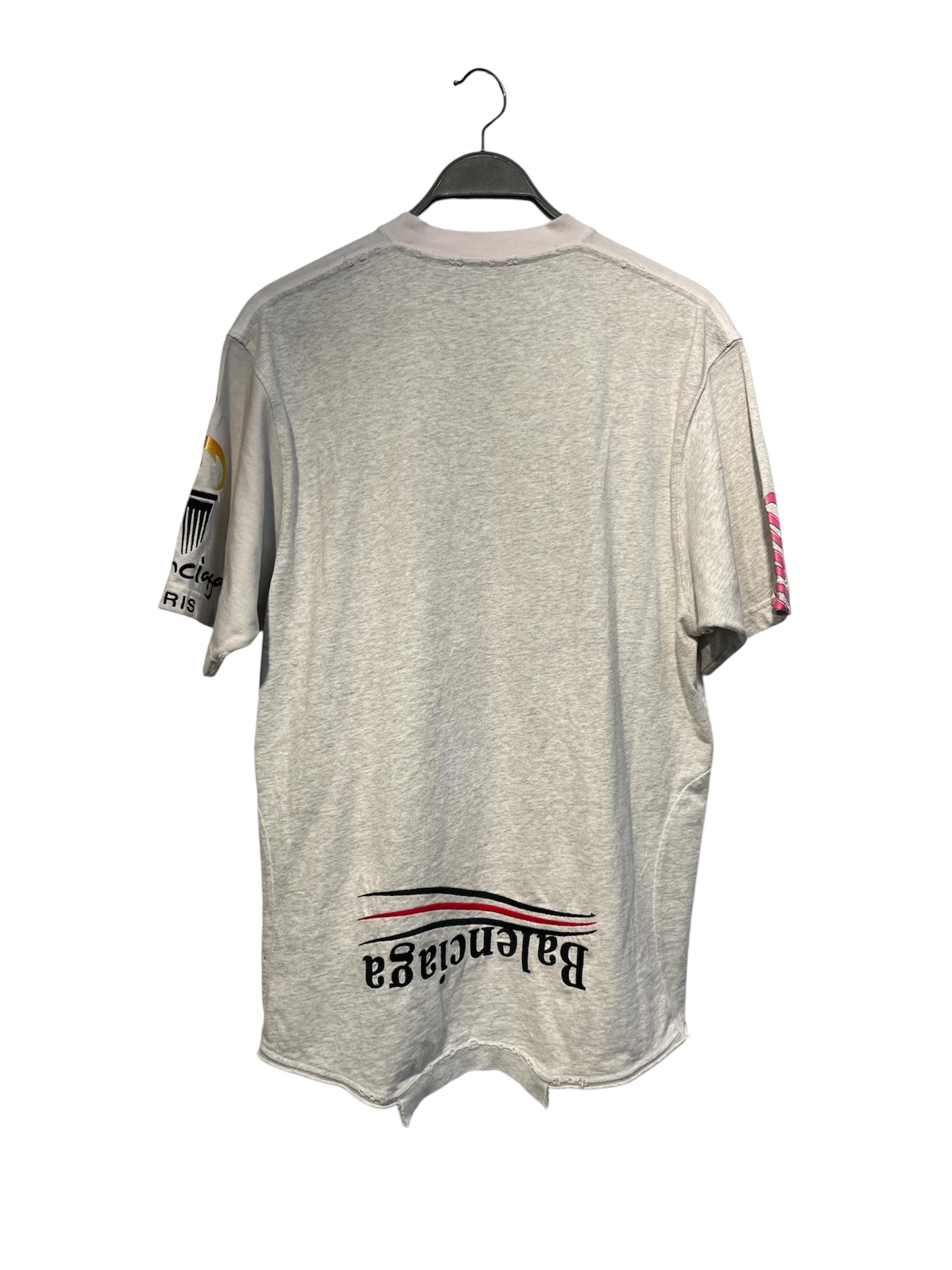 BALENCIAGA/T-Shirt/M/Cotton/GRY/ view 2