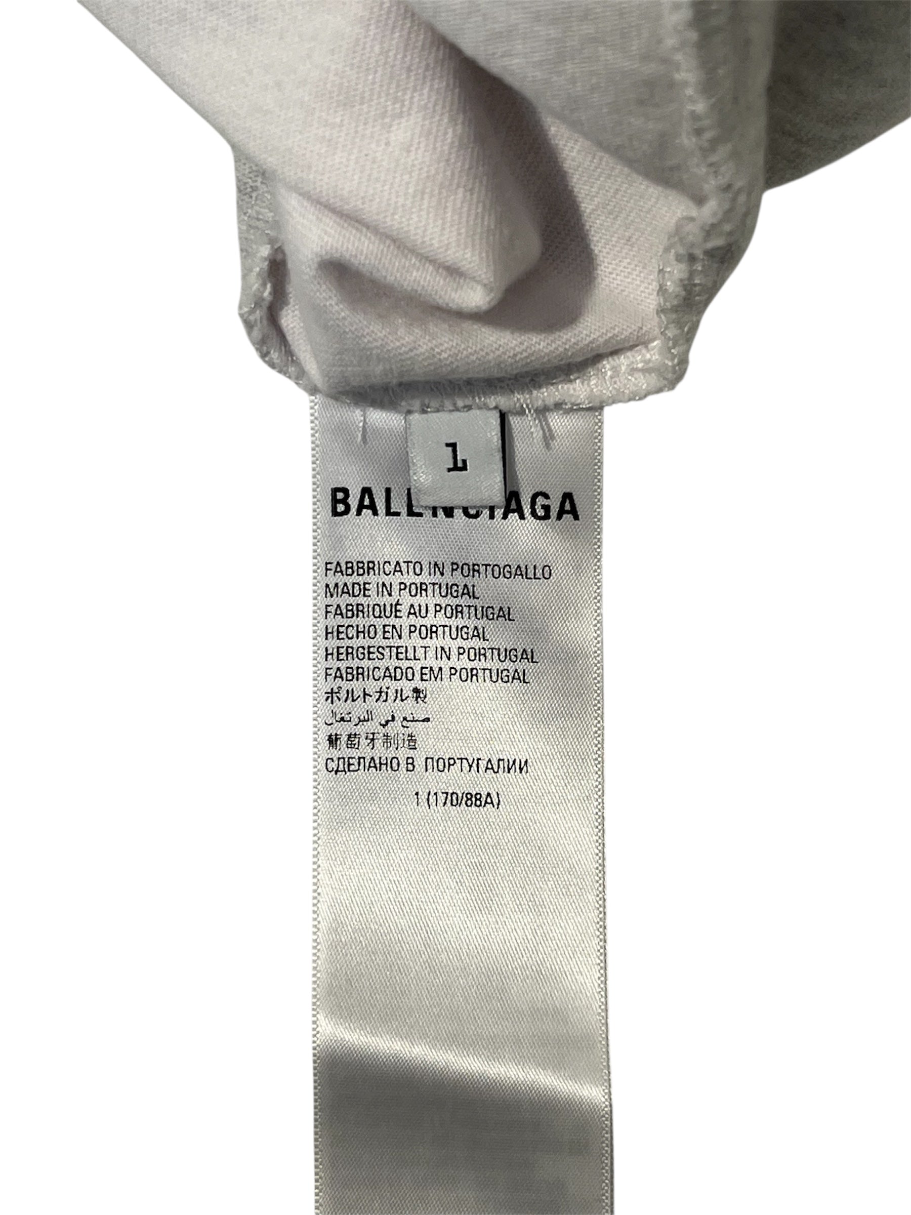 BALENCIAGA/T-Shirt/M/Cotton/GRY/ view 4