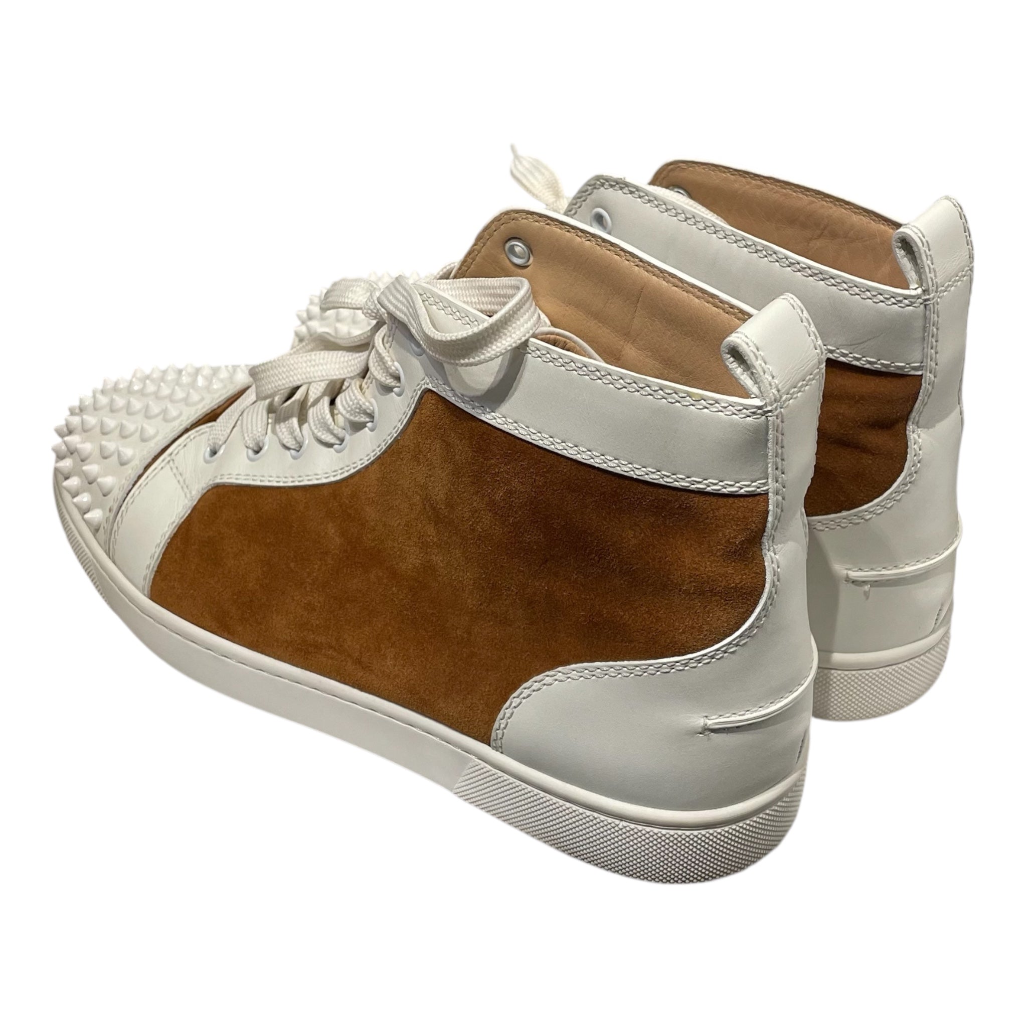 Christian Louboutin/Hi-Sneakers/EU 43/Suede/CML/Studs/WHITE STUDS view 2