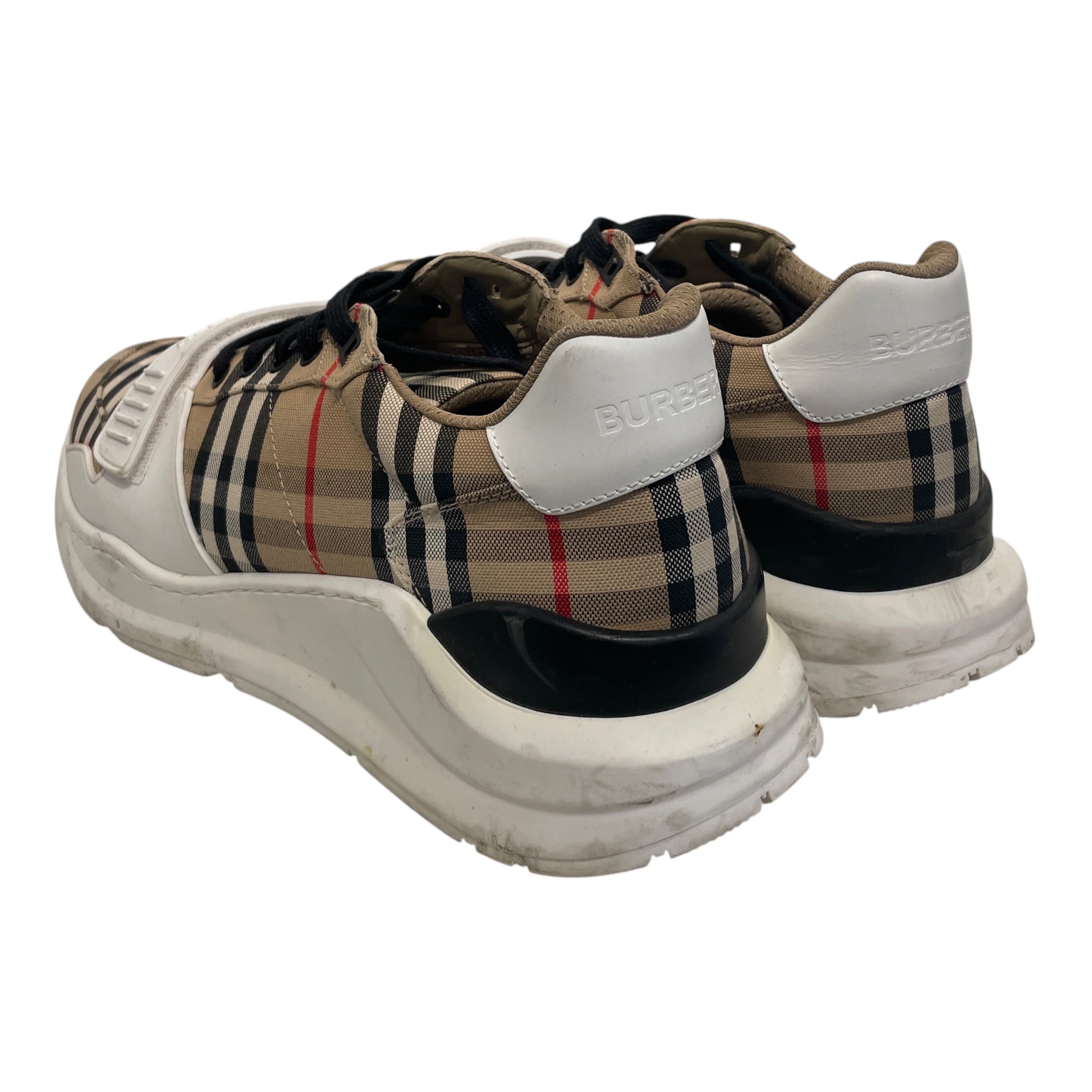 BURBERRY/Low-Sneakers/EU 46/Plaid/Acrylic/CML/ view 2