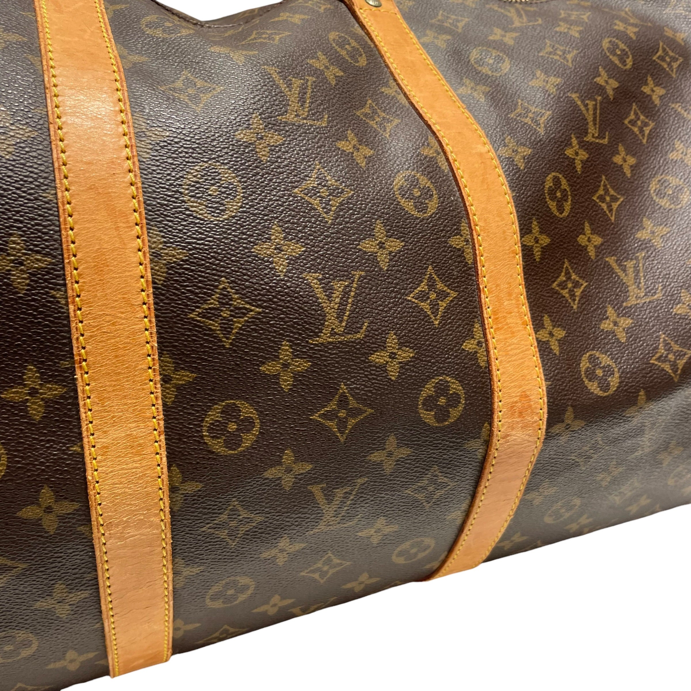 LOUIS VUITTON/Bag/Monogram/Leather/BRW/KEEPALL 60 view 6