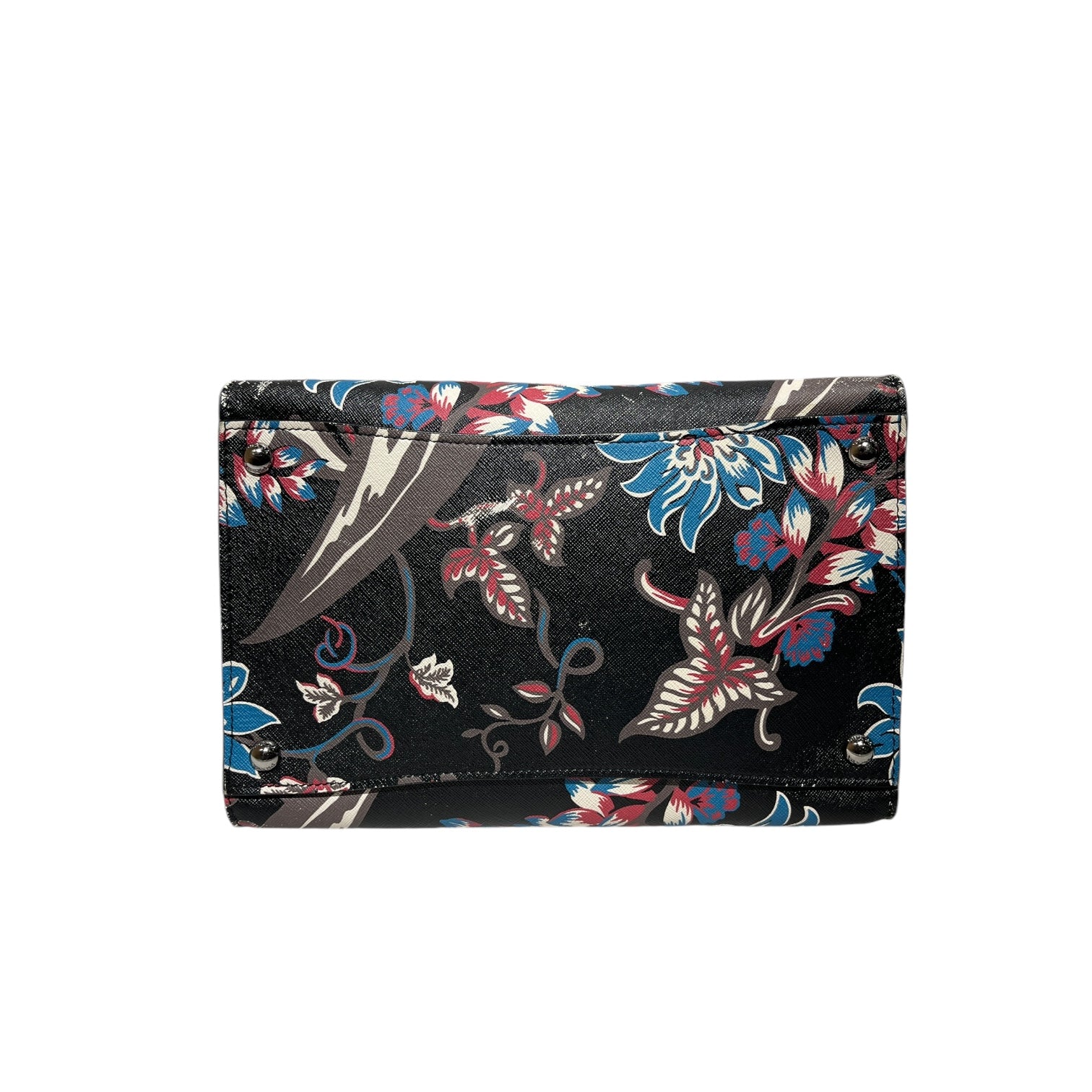 PRADA/Clutch Bag/All Over Print/Leather/BLU/SAFFIANO FLOWER view 5
