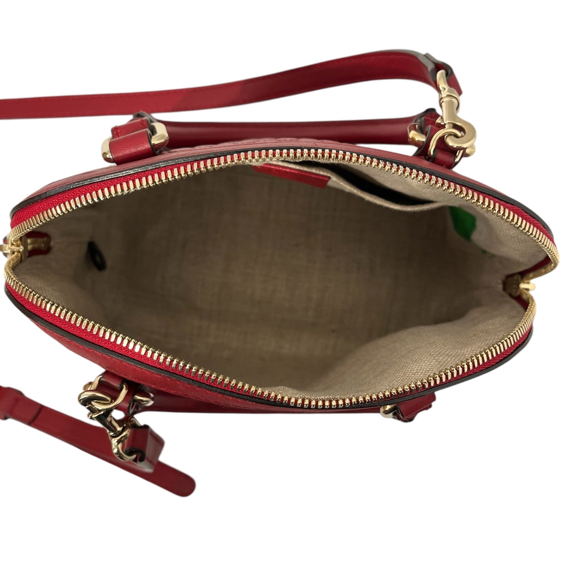 GUCCI/Bag/Monogram/Leather/RED/MICROGUCCISSMA DOME BAG view 7