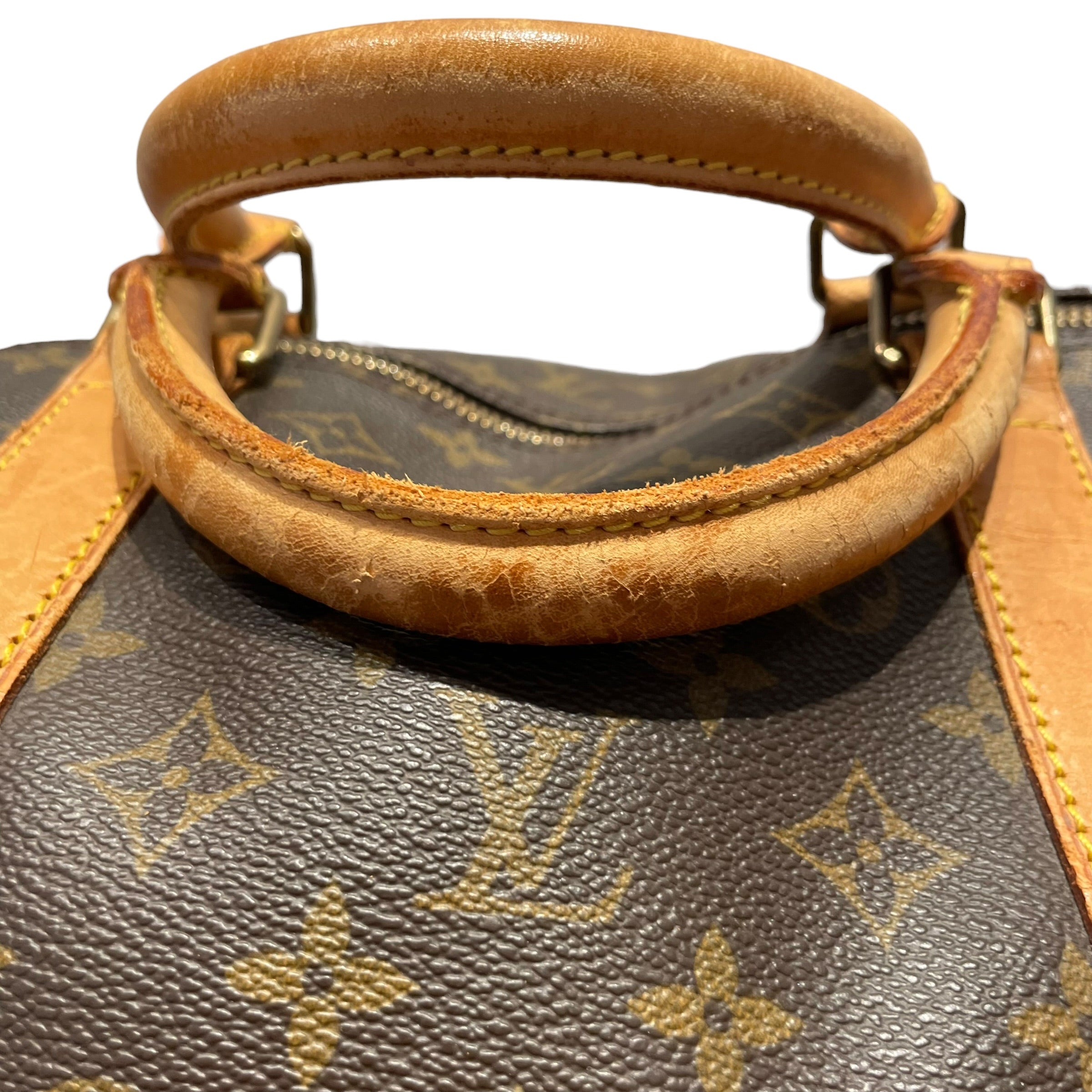 LOUIS VUITTON/Bag/Monogram/Leather/BRW/KEEPALL 60 view 7