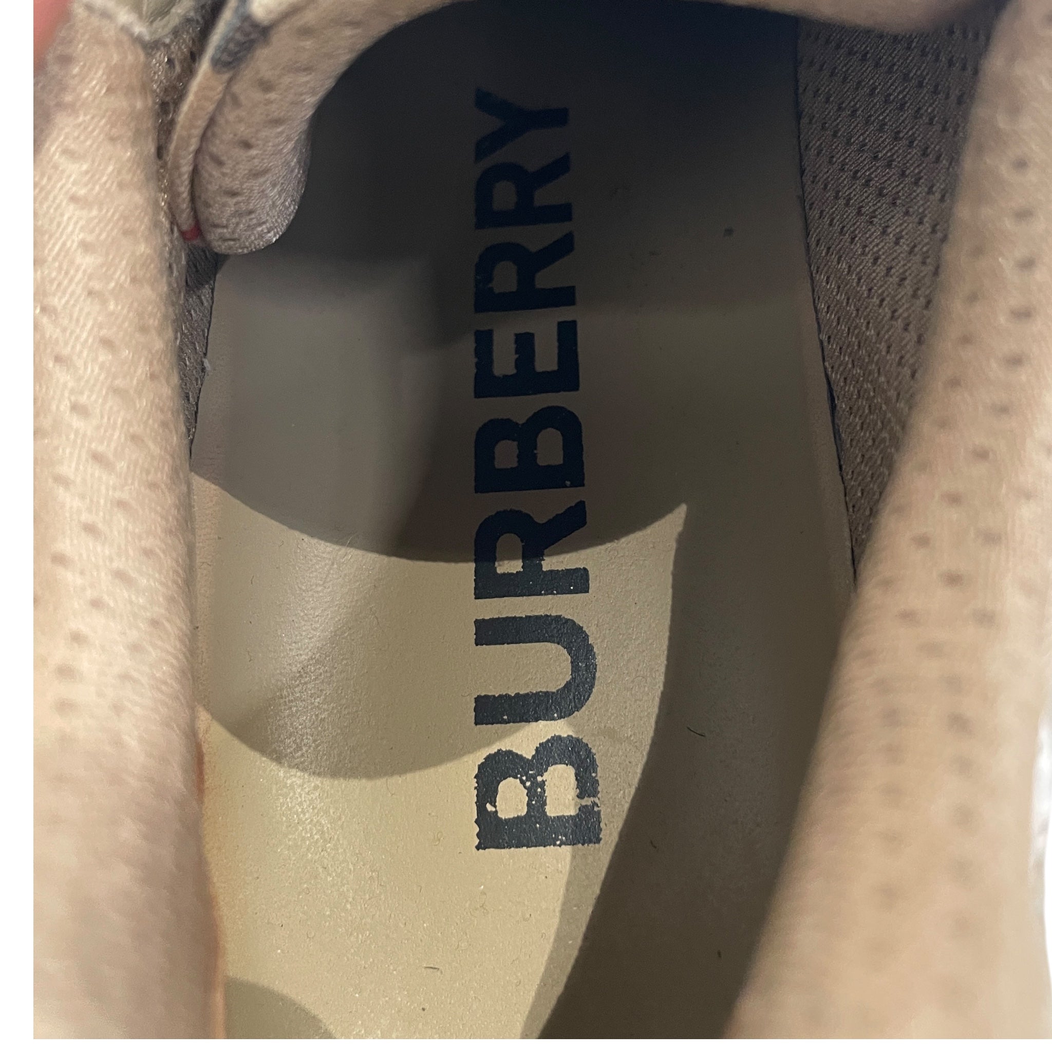 BURBERRY/Low-Sneakers/EU 46/Plaid/Acrylic/CML/ view 3