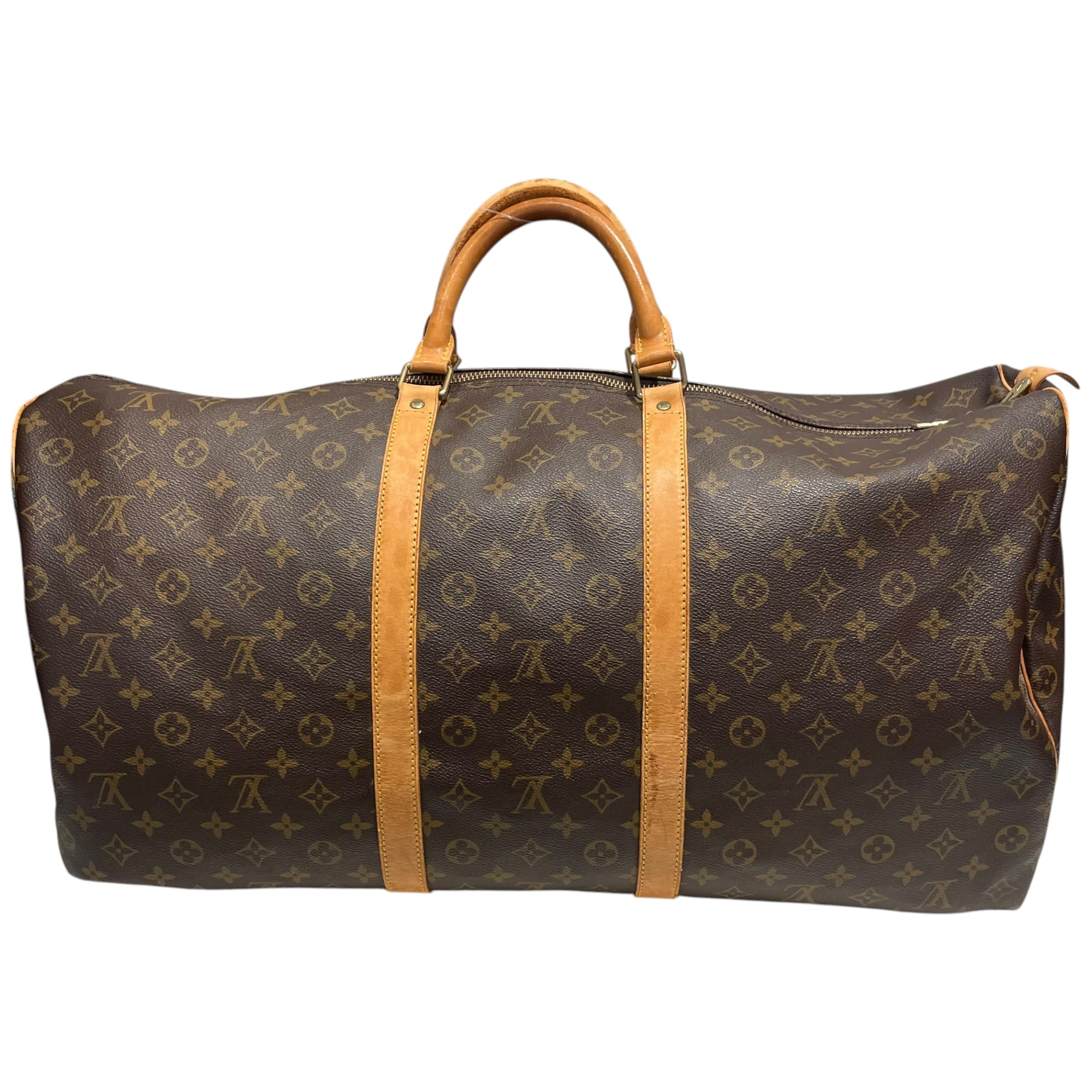 LOUIS VUITTON/Bag/Monogram/Leather/BRW/KEEPALL 60 view 1