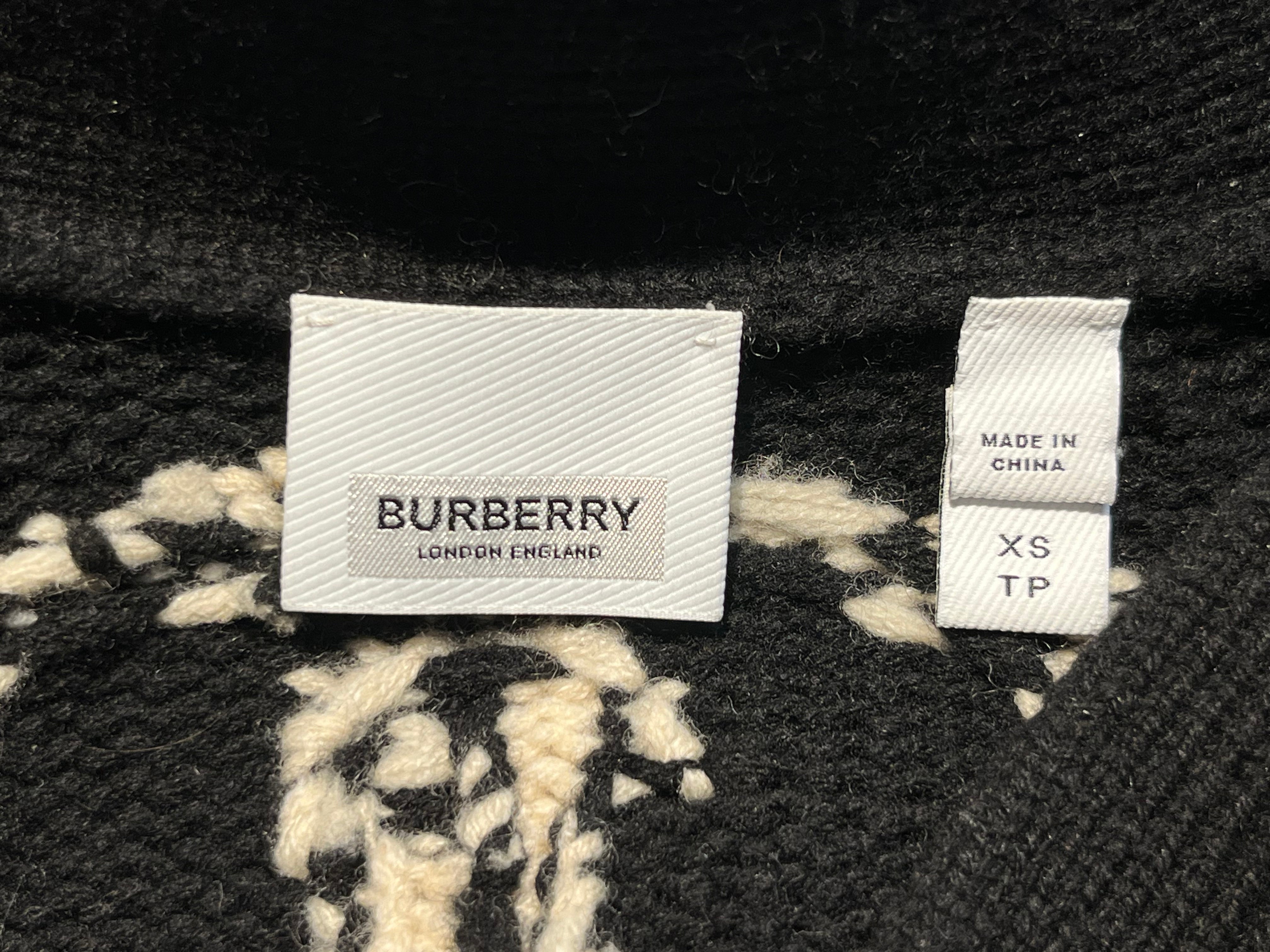 BURBERRY/Heavy Cardigan/M/Wool/BLK/ view 3