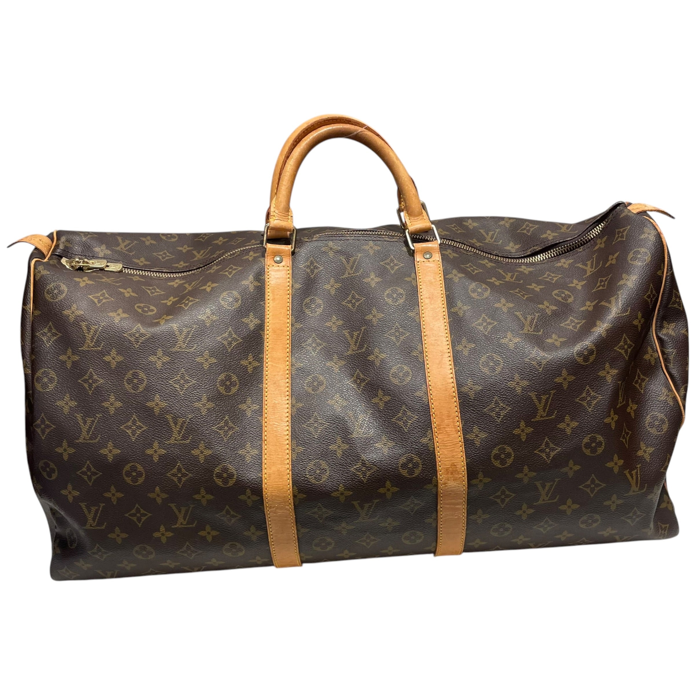 LOUIS VUITTON/Bag/Monogram/Leather/BRW/KEEPALL 60 view 2