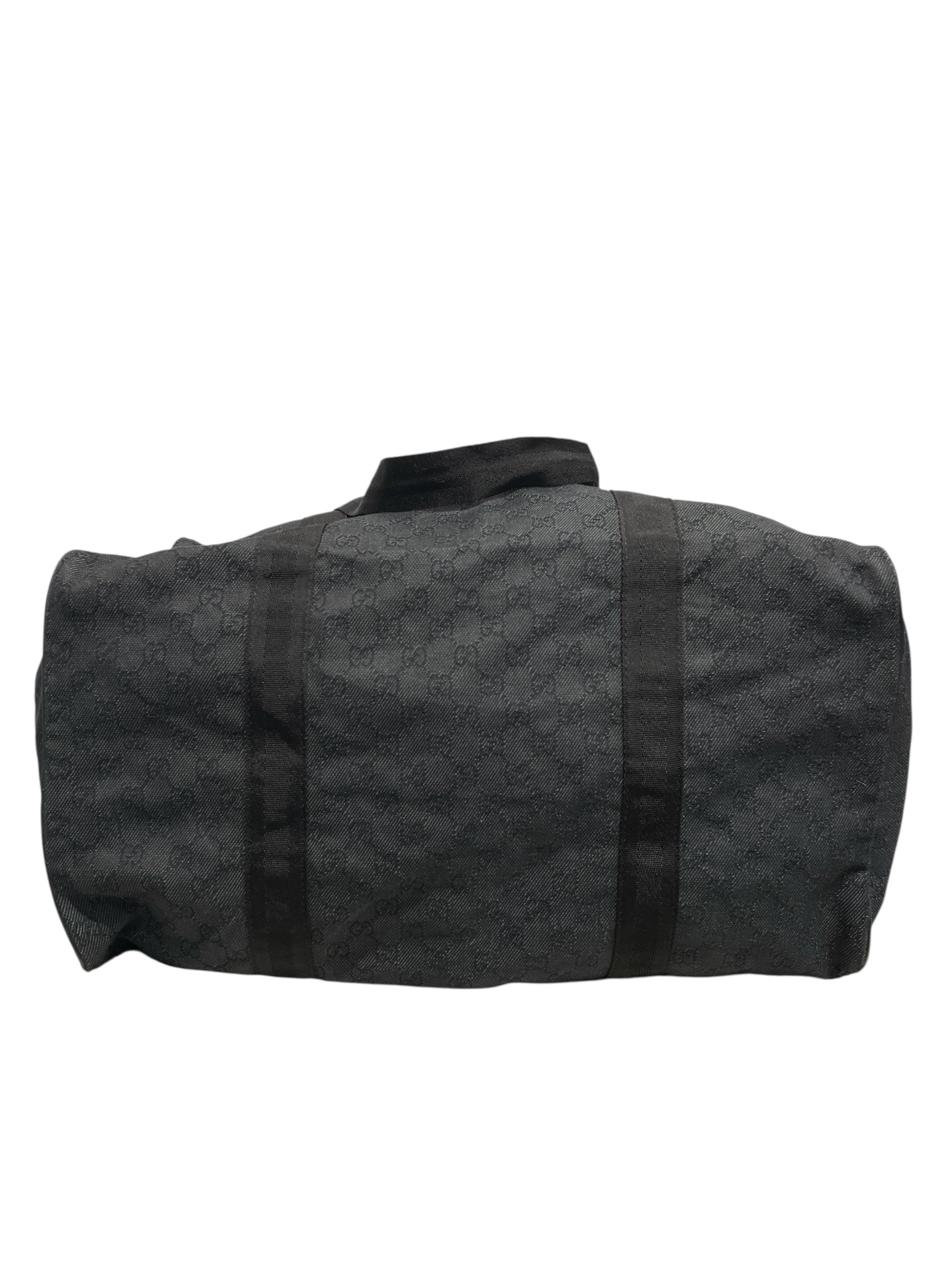 GUCCI/Boston Bag/L/Monogram/Cotton/BLK/LARGE BOSTON view 3