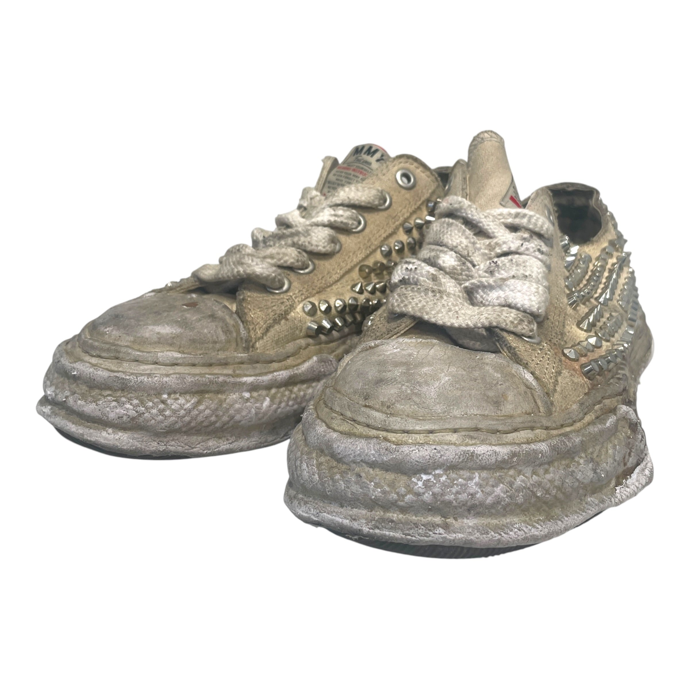 MIHARA YASUHIRO/Low-Sneakers/EU 41/Cotton/CRM/Peterson 23 Studded view 4