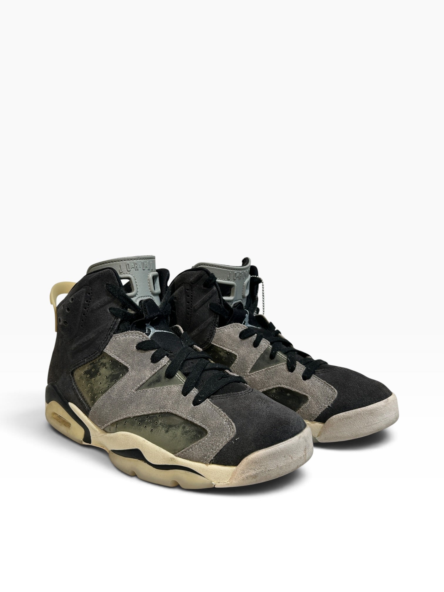 NIKE/Hi-Sneakers/US 10/Suede/GRY/Jordan 6 'Tech Chrome' view 1