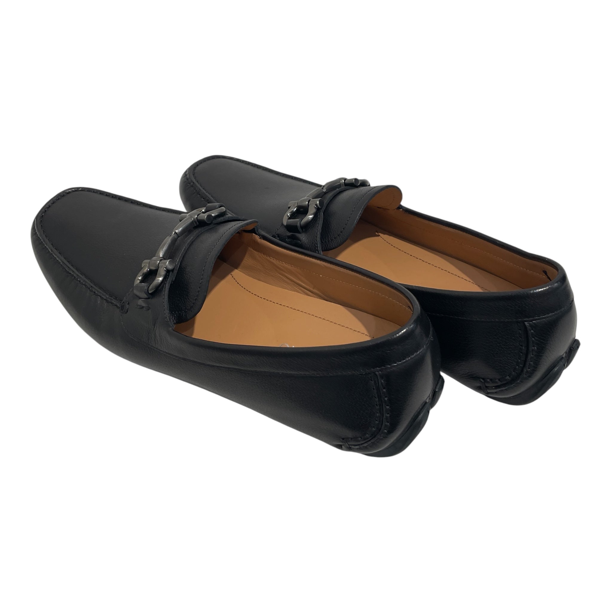 Salvatore Ferragamo/Dress Shoes/US 12/Leather/BLK/HORSEBUCLE LOAFER view 2