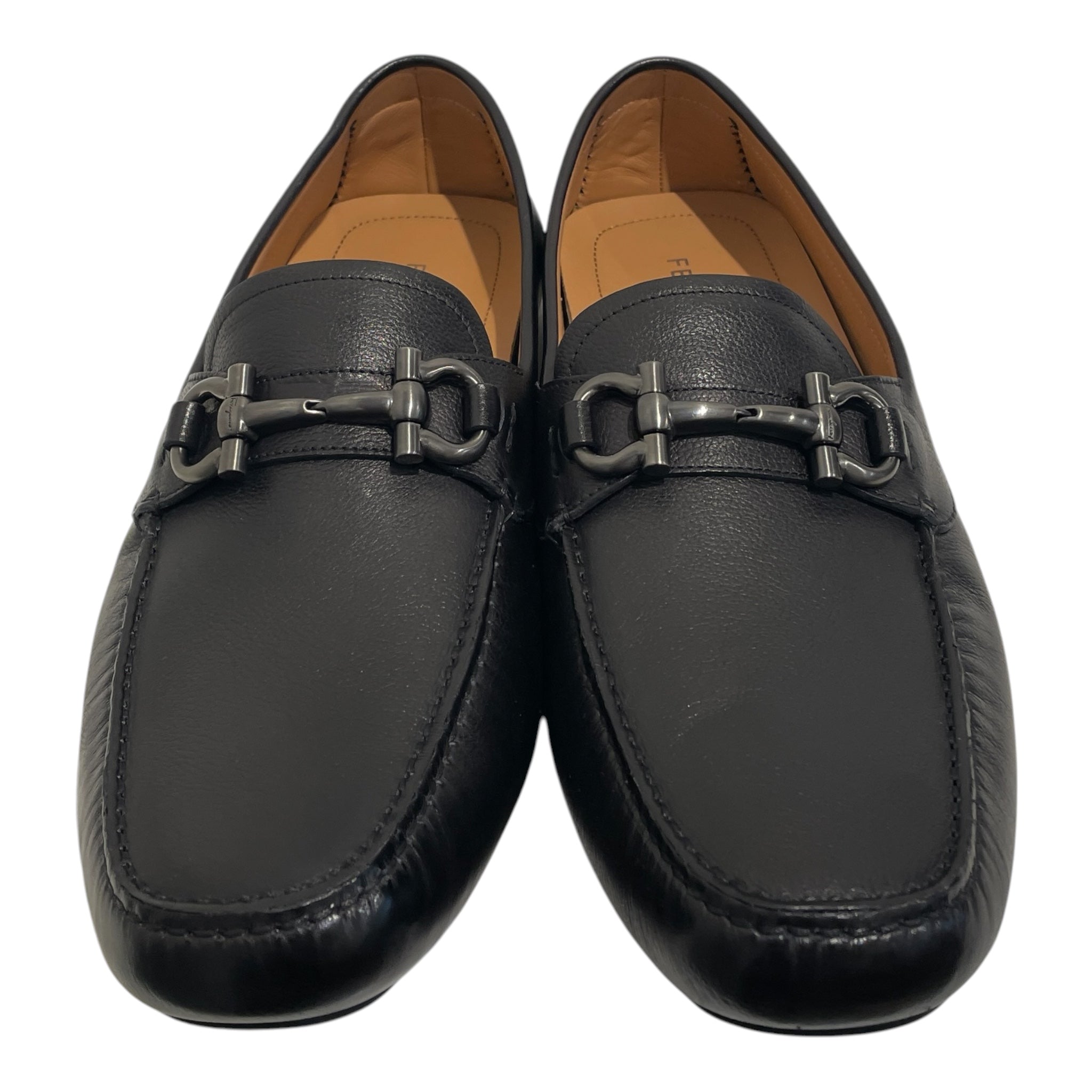 Salvatore Ferragamo/Dress Shoes/US 12/Leather/BLK/HORSEBUCLE LOAFER view 3