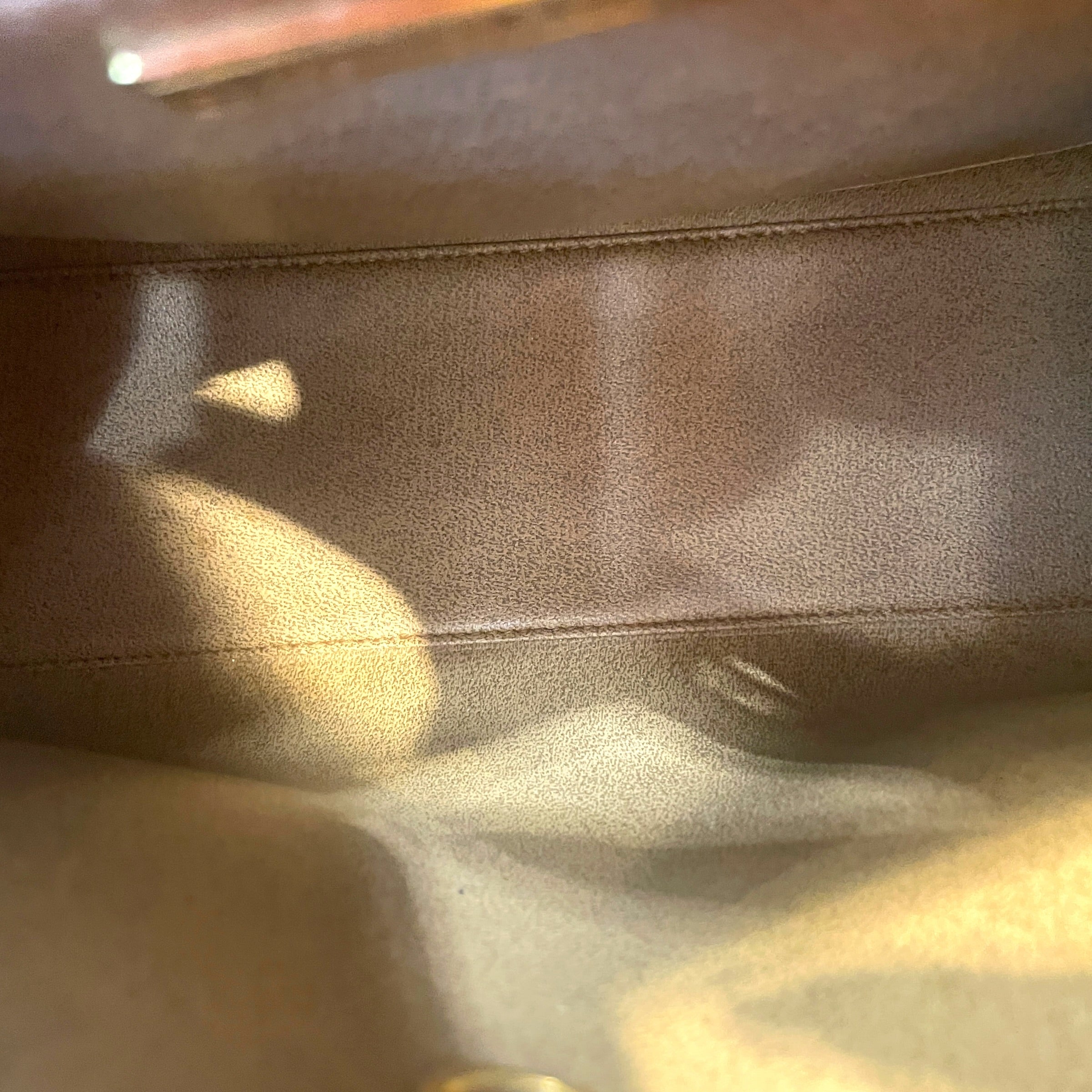 Christian Dior/Hand Bag/Monogram/Leather/CRM/Honeycomb canvas bag view 5