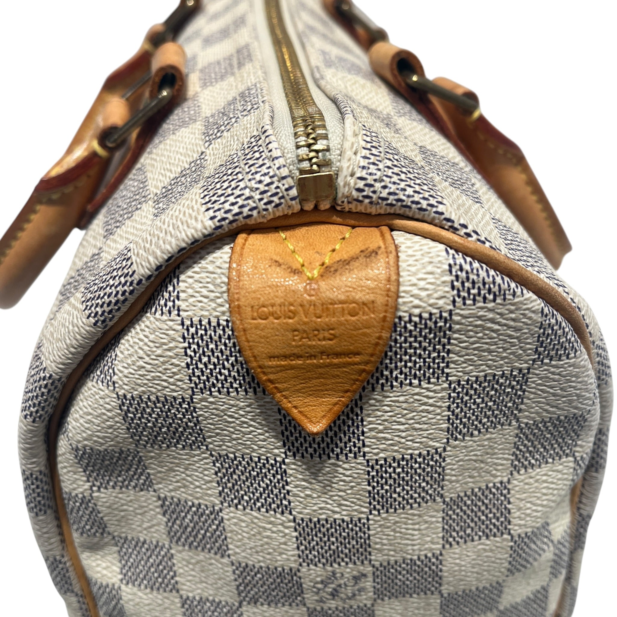 LOUIS VUITTON/Hand Bag/Monogram/Leather/CRM/DAMIER AZUL SPEEDY view 5