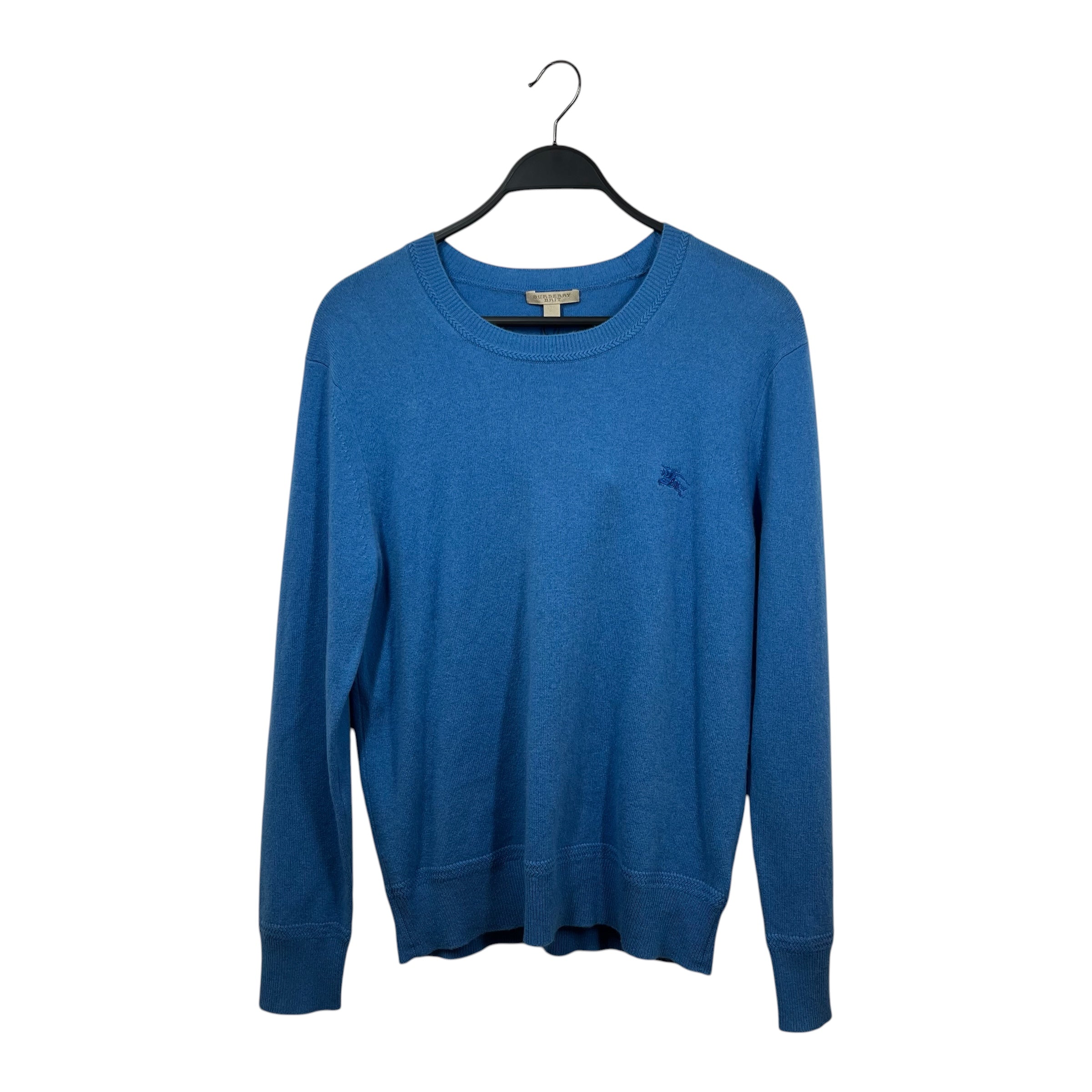 BURBERRY BRIT/Sweater/M/Wool/BLU/CASHMERE BADGE LOGO view 1