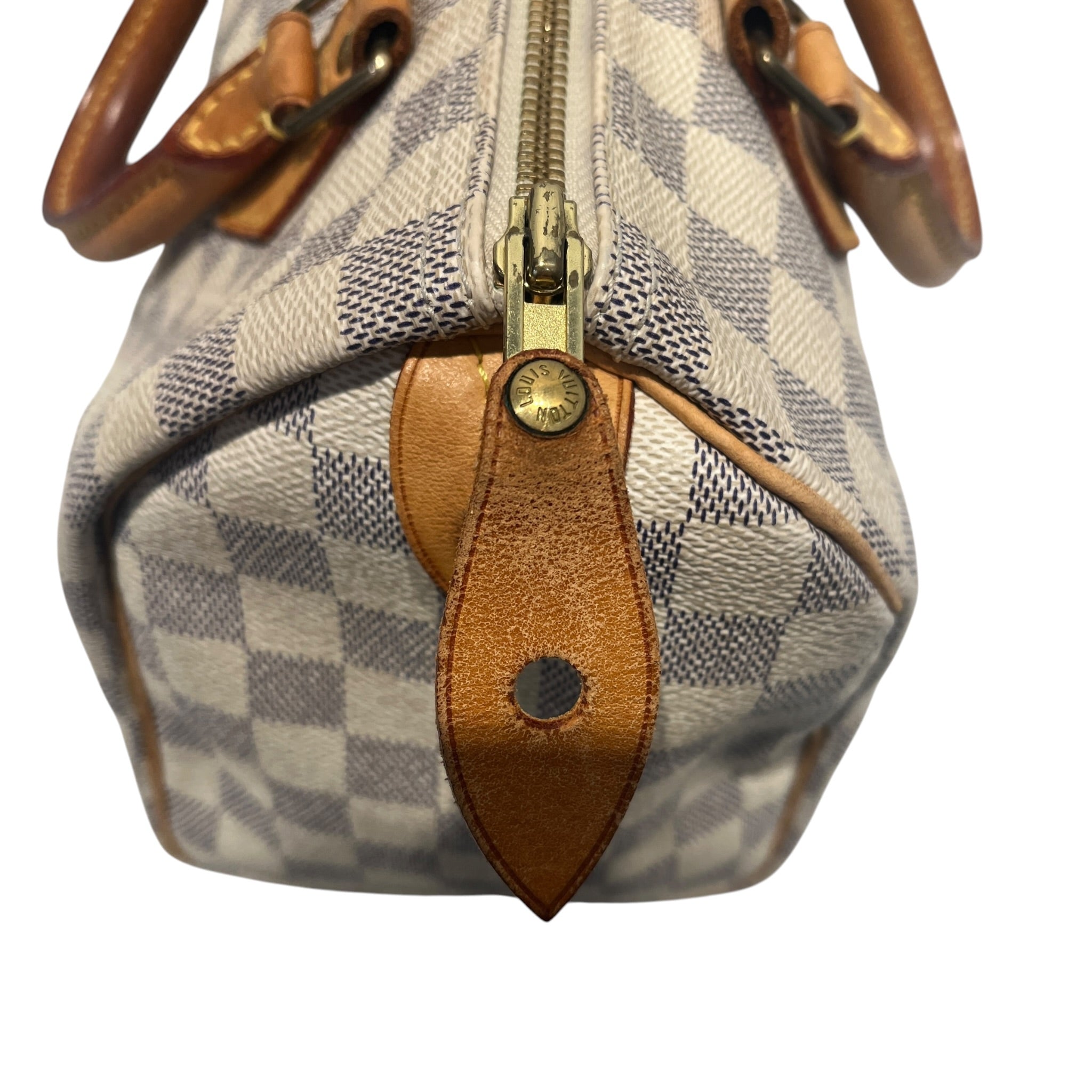 LOUIS VUITTON/Hand Bag/Monogram/Leather/CRM/DAMIER AZUL SPEEDY view 7
