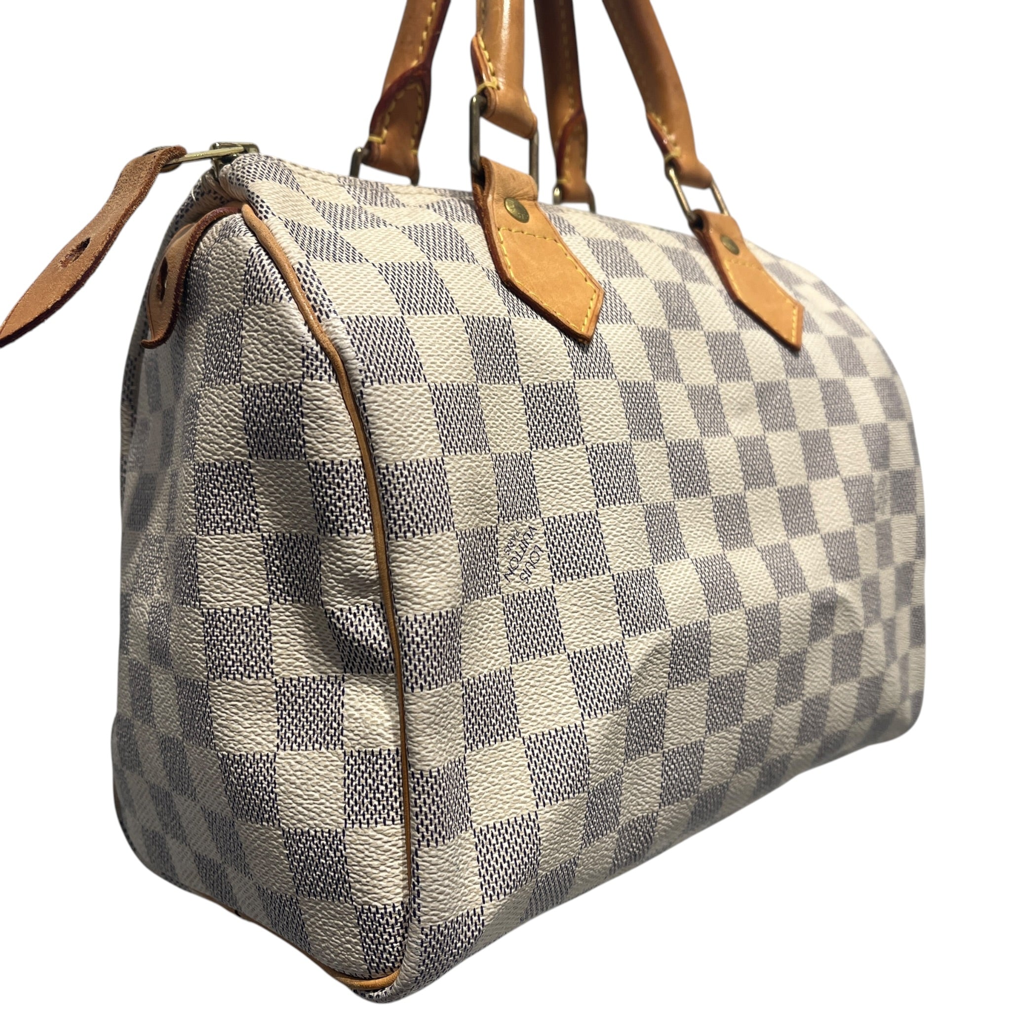 LOUIS VUITTON/Hand Bag/Monogram/Leather/CRM/DAMIER AZUL SPEEDY view 6