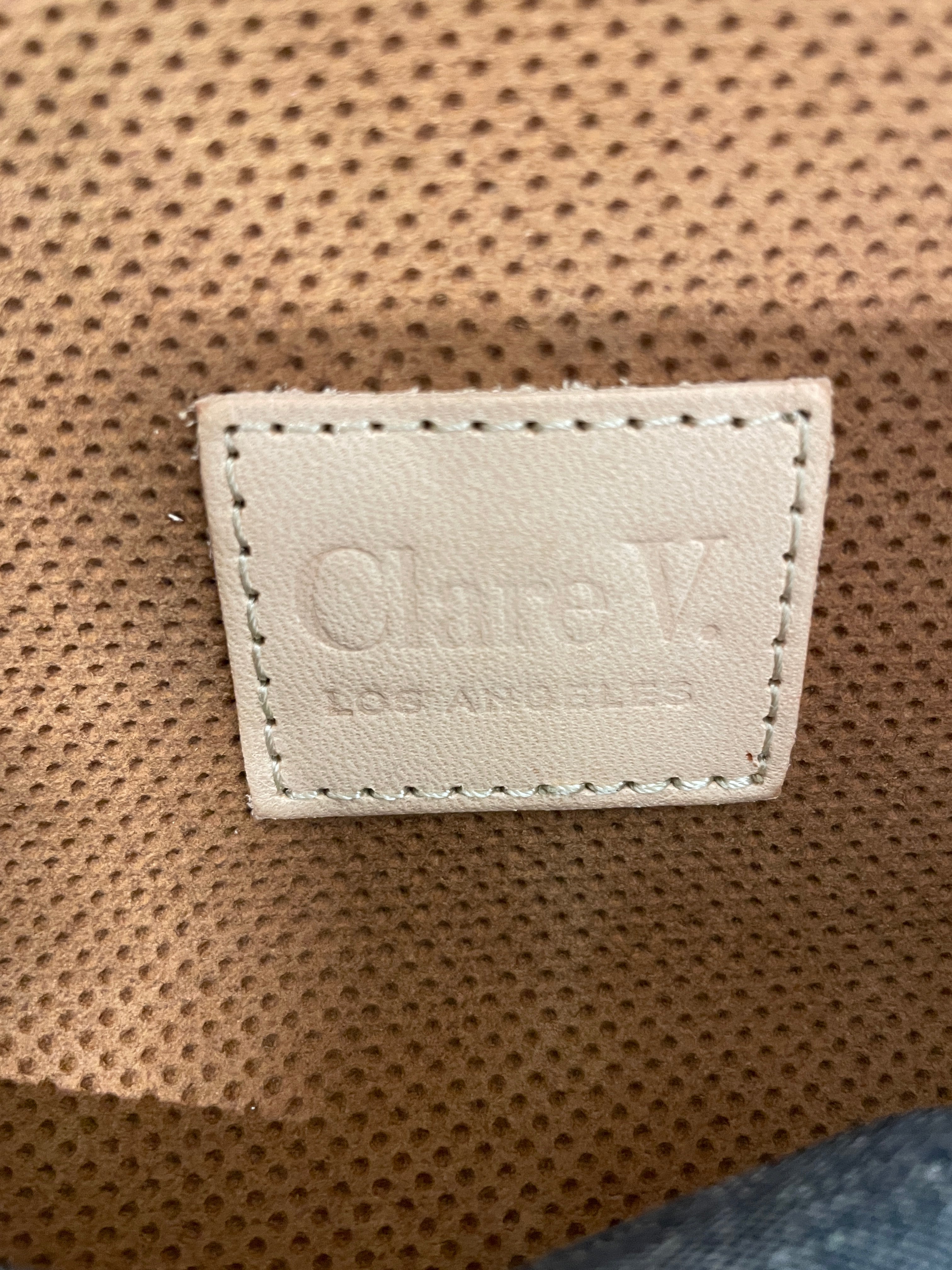 CLARE V./Hand Bag/Suede/BRW/SIMPLE TOTE COGNAC view 3