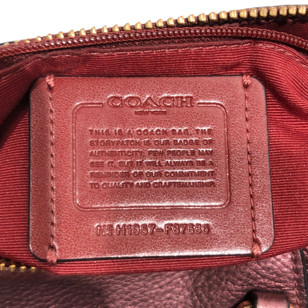COACH/Bag/BRD/SHINY DARK RED/ GOLD HARDWARE view 9