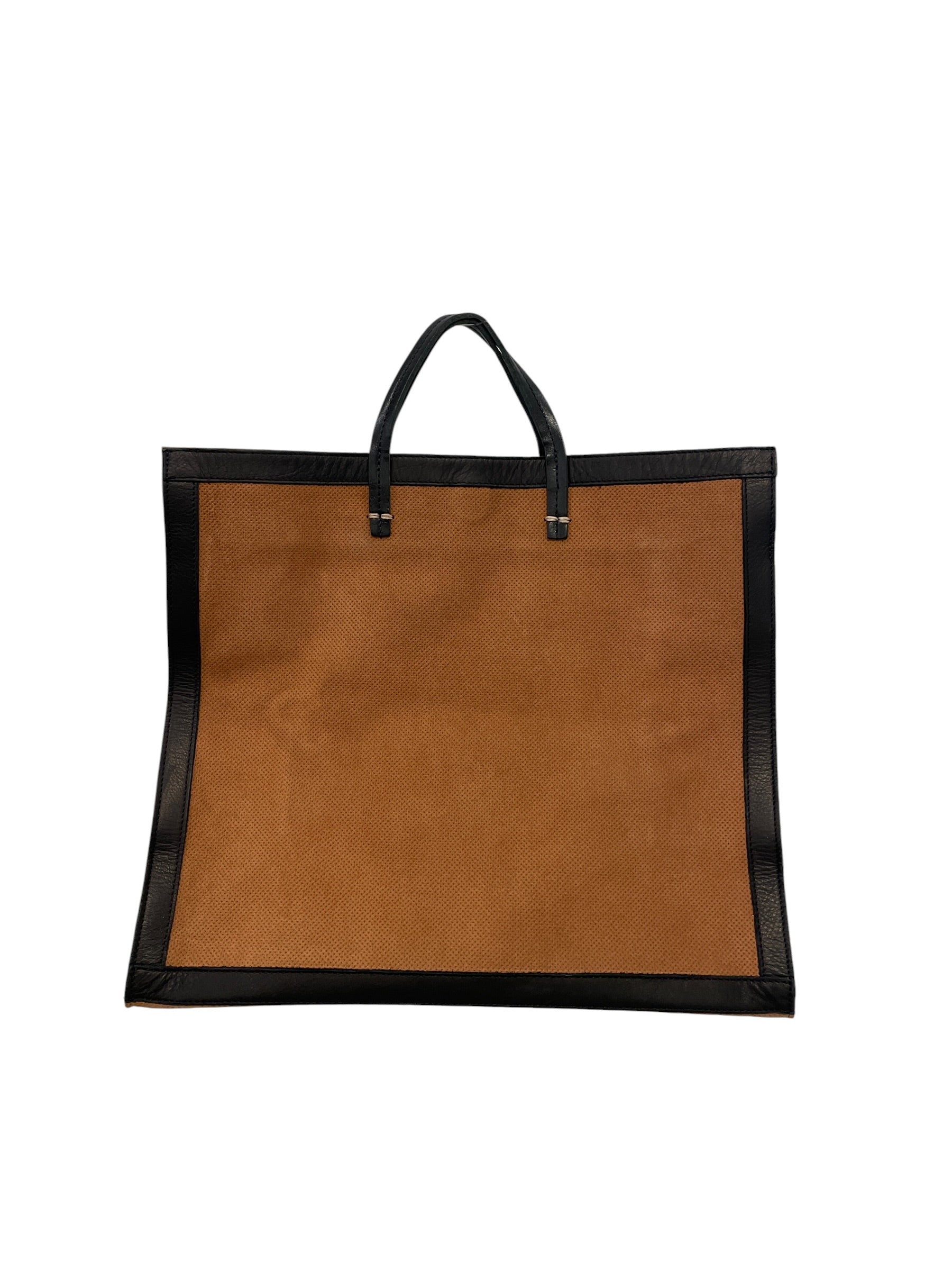 CLARE V./Hand Bag/Suede/BRW/SIMPLE TOTE COGNAC view 1
