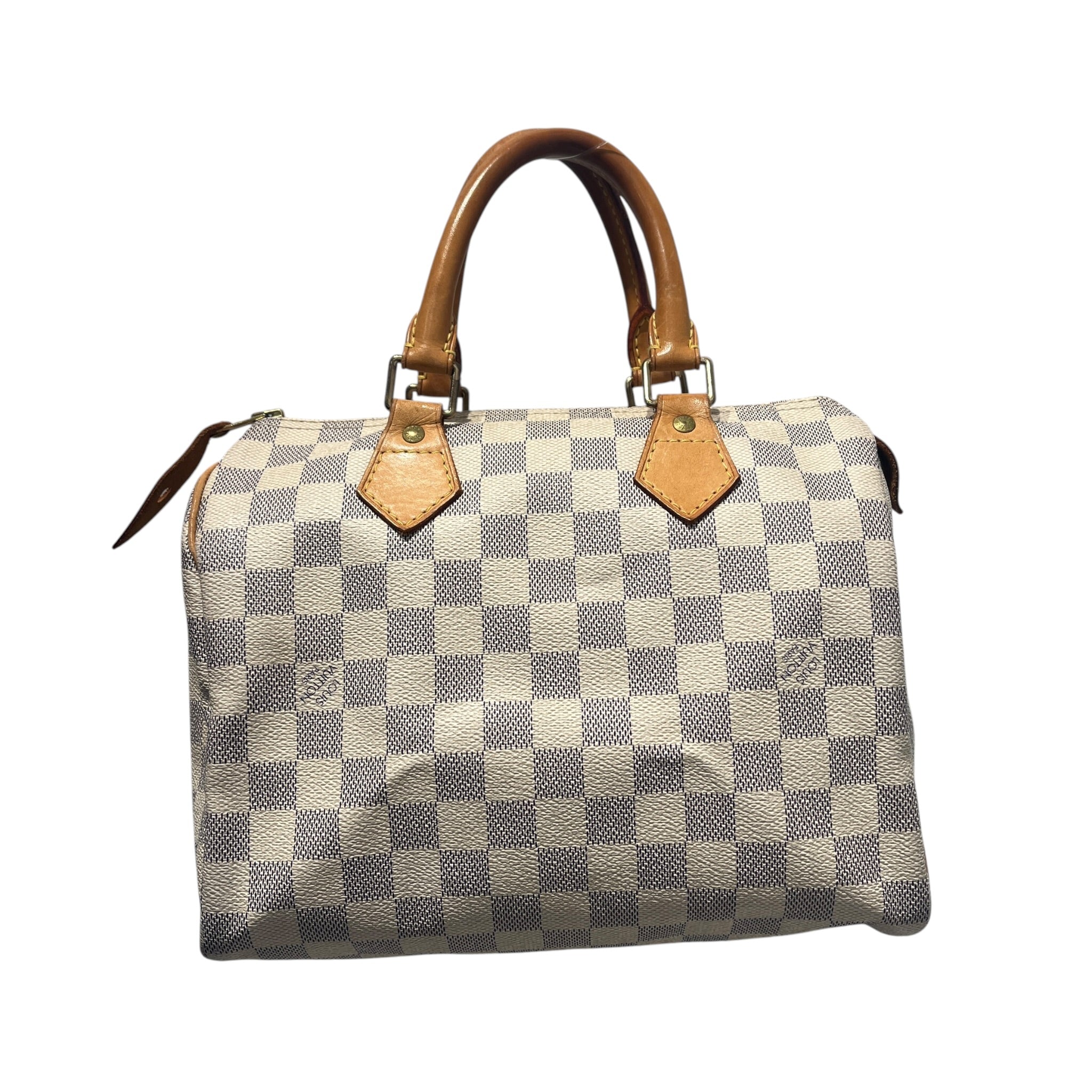 LOUIS VUITTON/Hand Bag/Monogram/Leather/CRM/DAMIER AZUL SPEEDY view 1