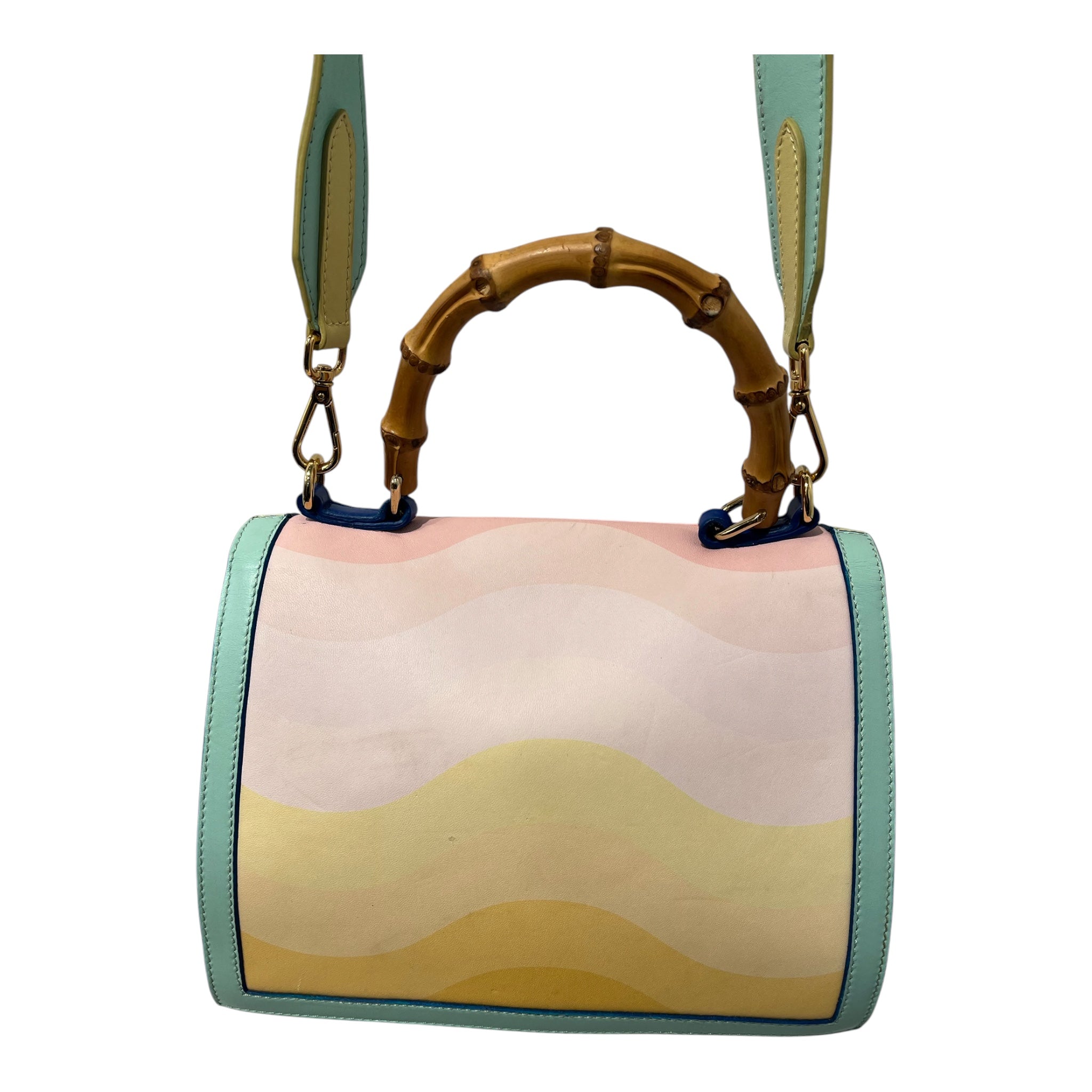 CASABLANCA/Hand Bag/All Over Print/Leather/MLT/BAMBOO HANDLE view 4